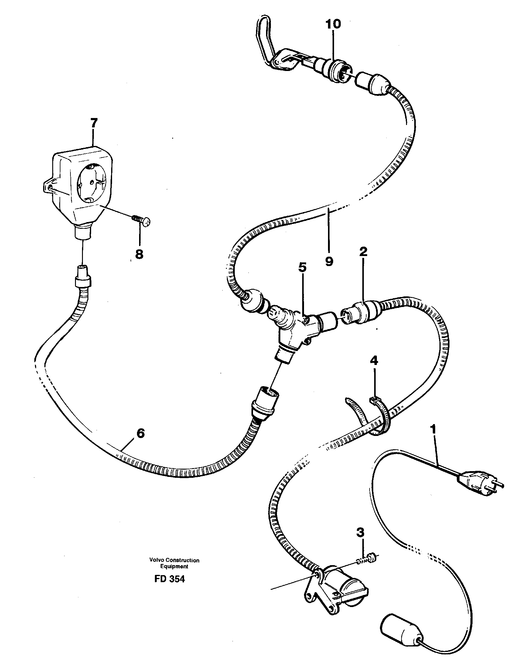 Heater outlet  14259335 — volvo parts diagram