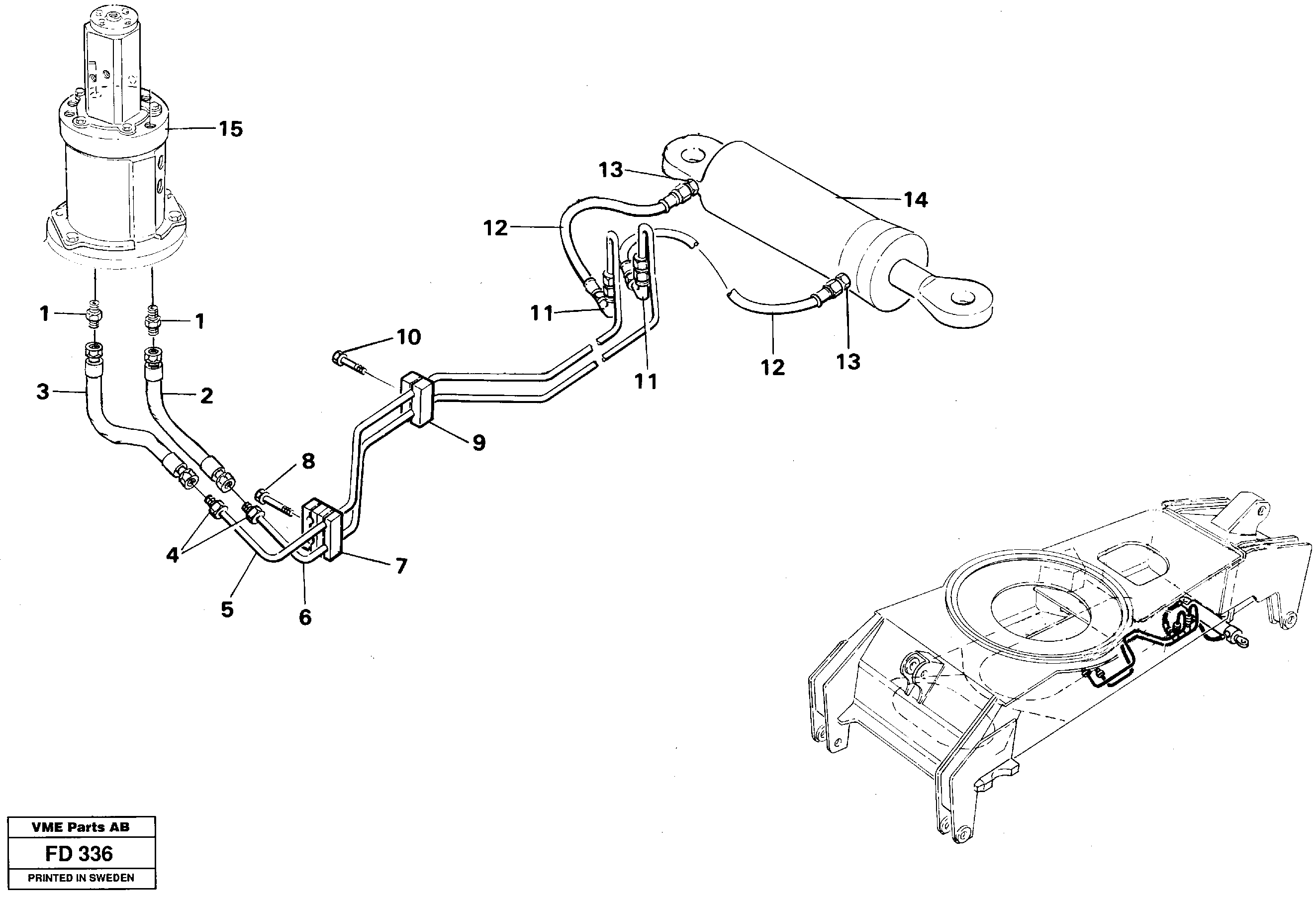Steering system, undercarriage — volvo parts diagram