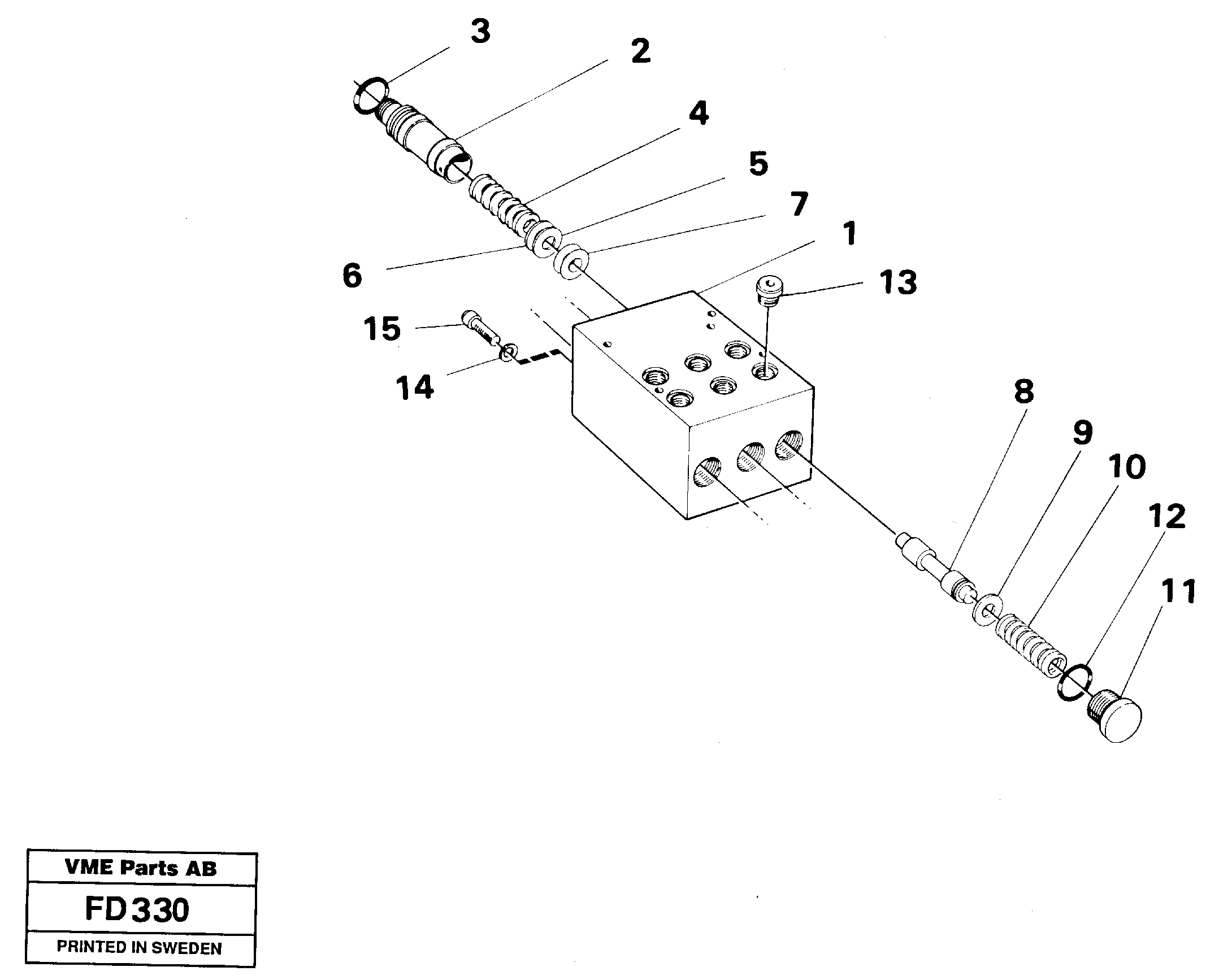 Pedal valve — volvo parts diagram
