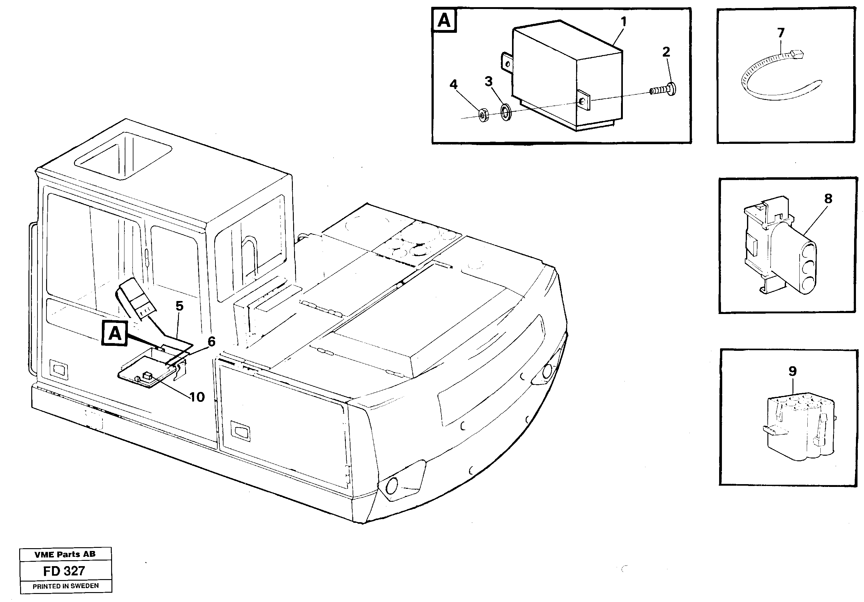 Relay, dir indicator, german version  14259198 — volvo parts diagram