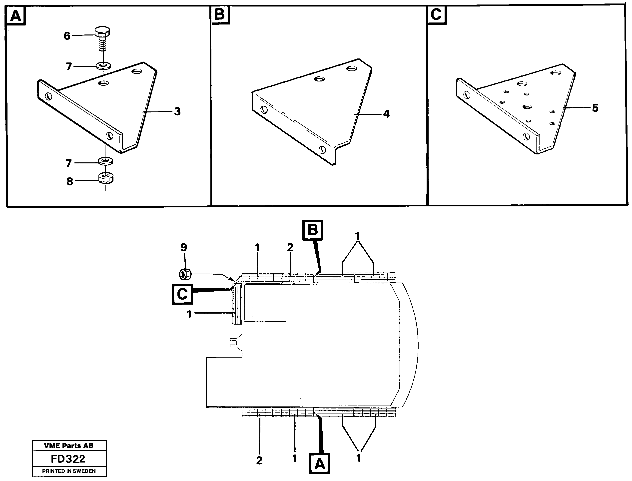Cat-walk  14258780 — volvo parts diagram