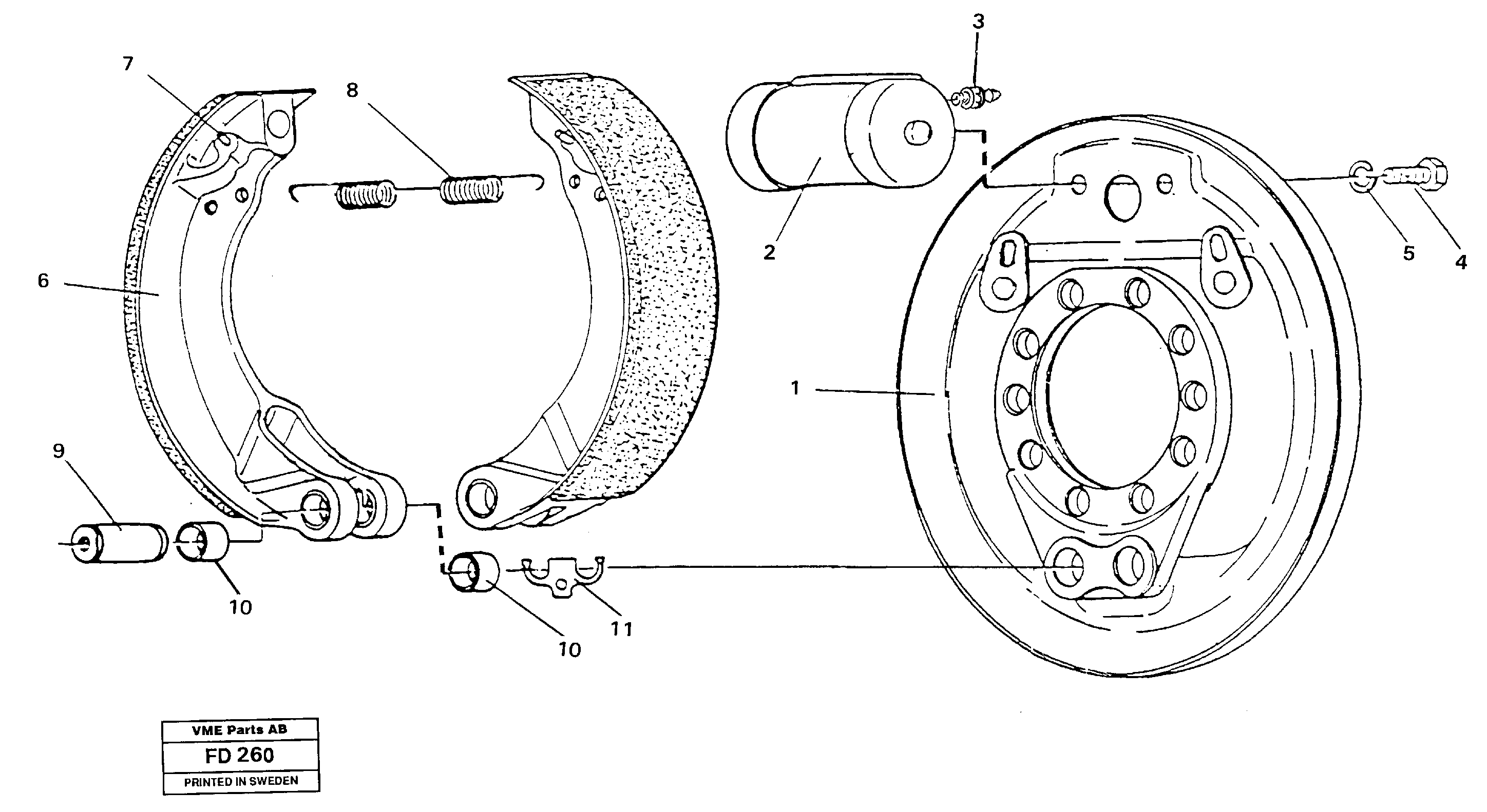 Brake — volvo parts diagram