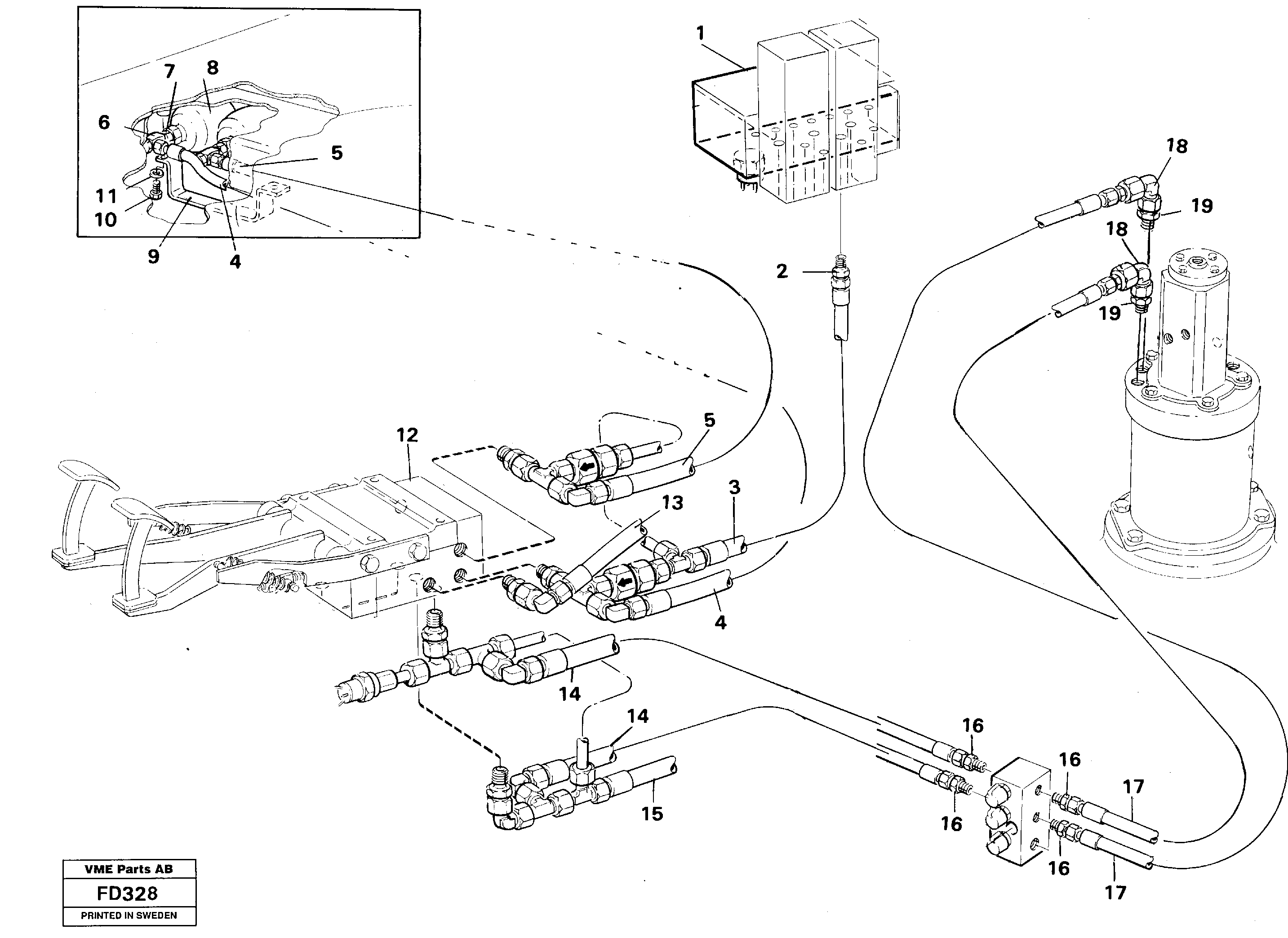 Brake system, superstructure — volvo parts diagram