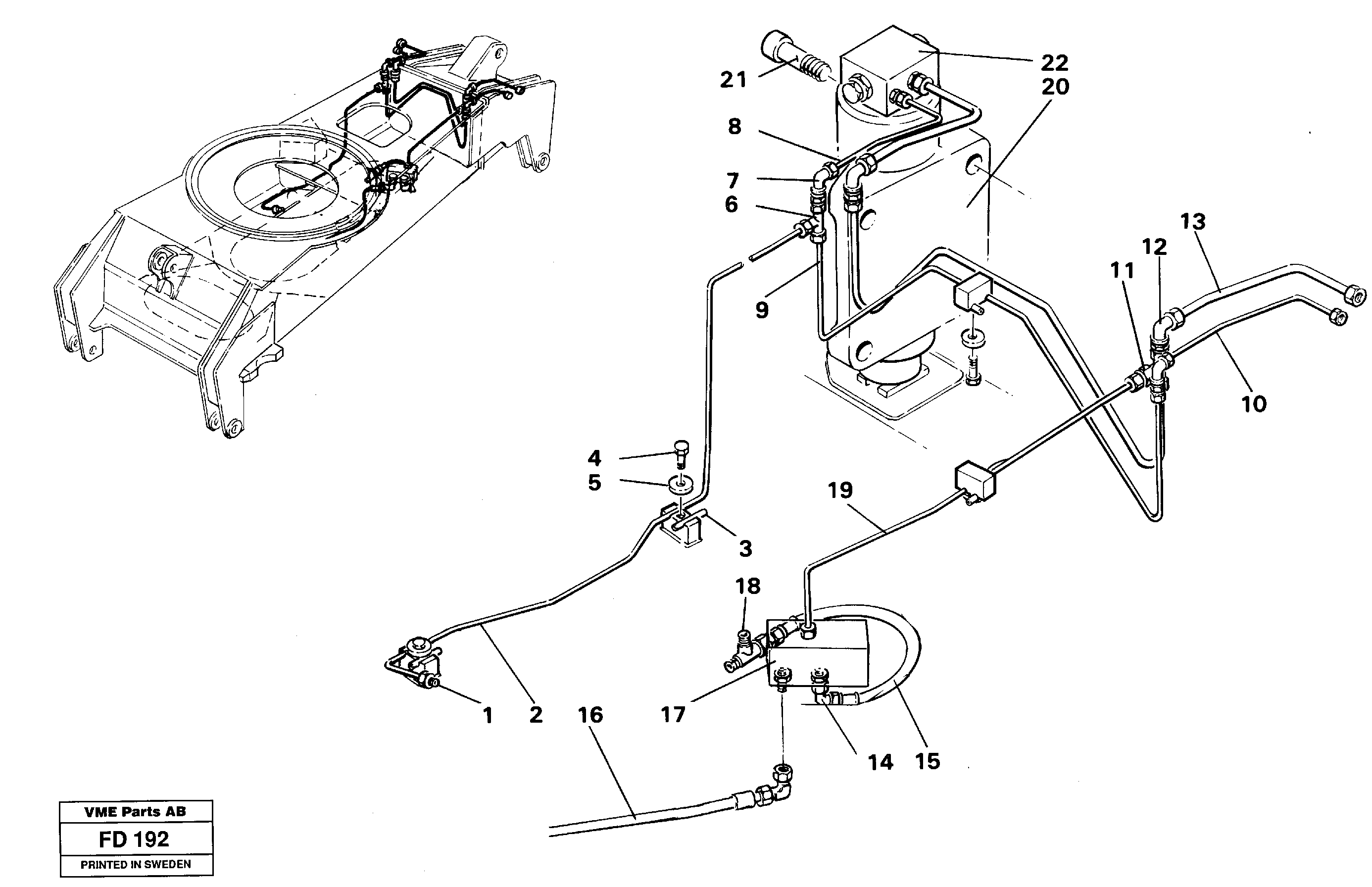 Oscillating system — volvo parts diagram