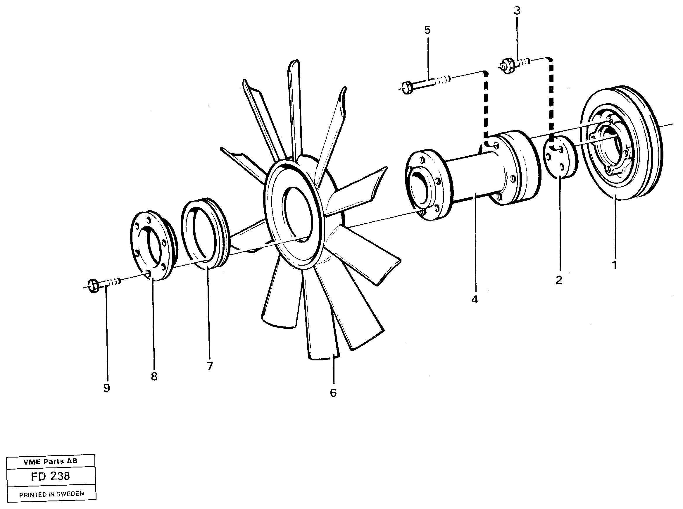 Fan — volvo parts diagram