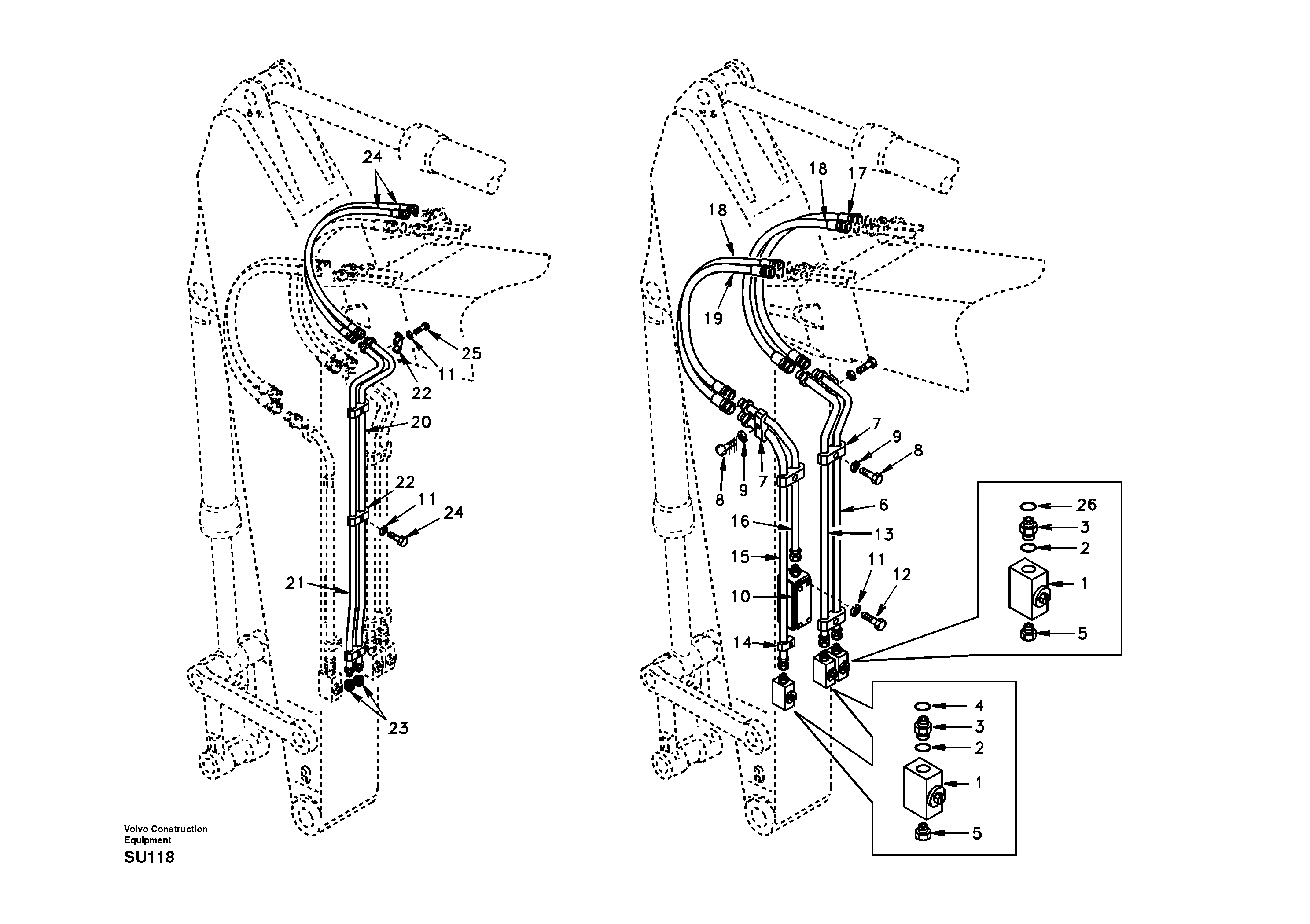 Working hydraulic, Forestry — volvo parts diagram