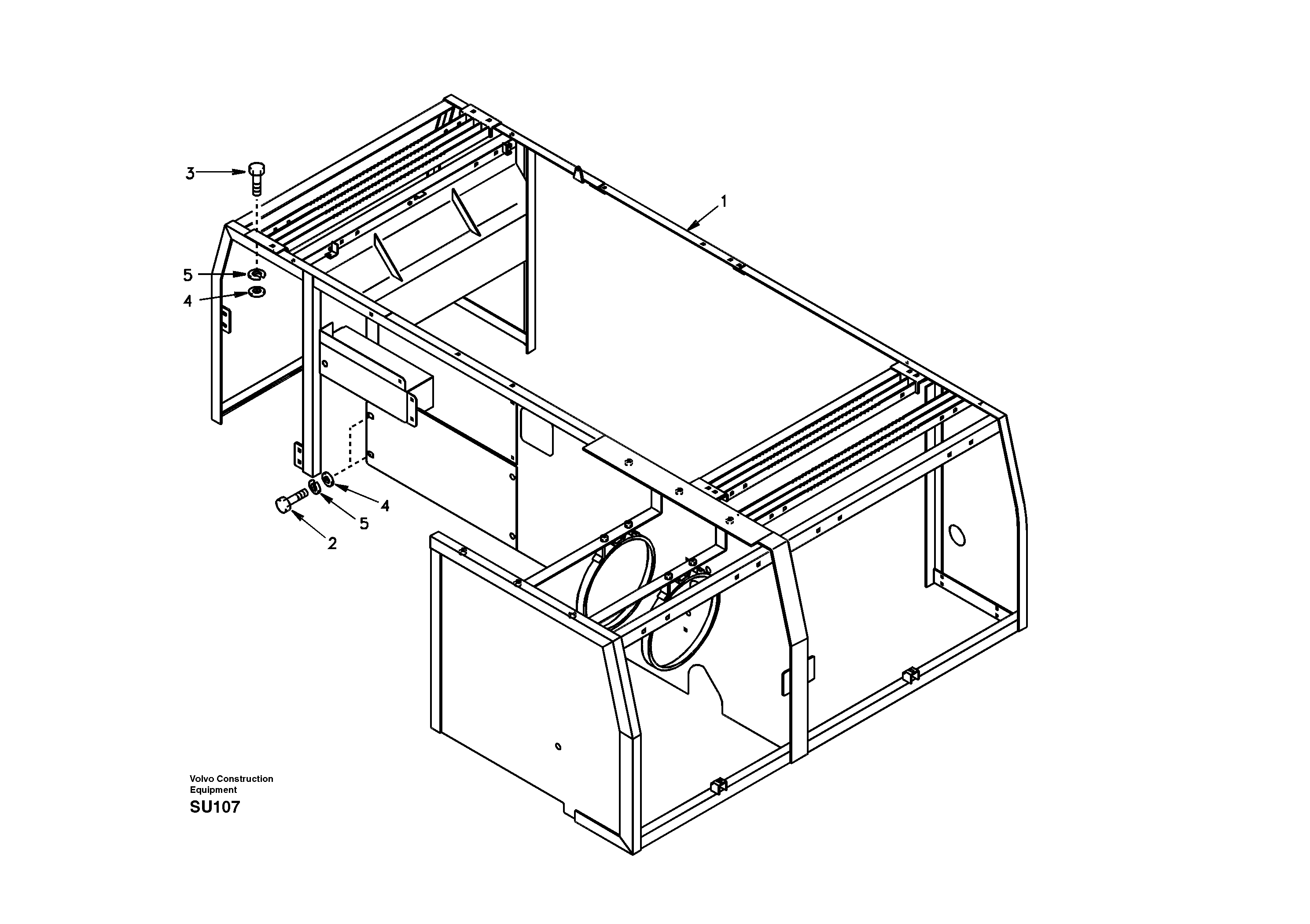 Cowl frame — volvo parts diagram