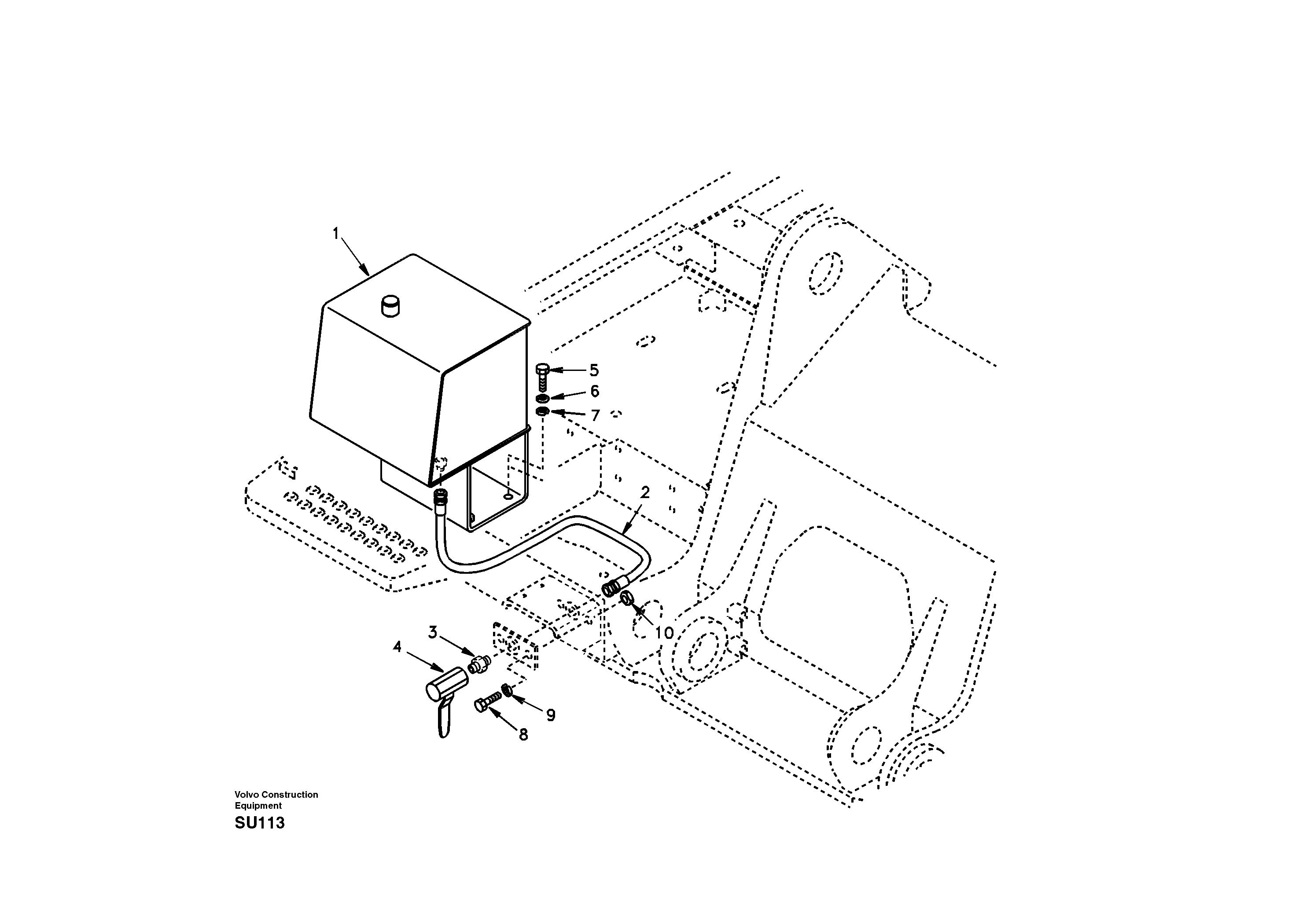 Water tank, Forestry — volvo parts diagram