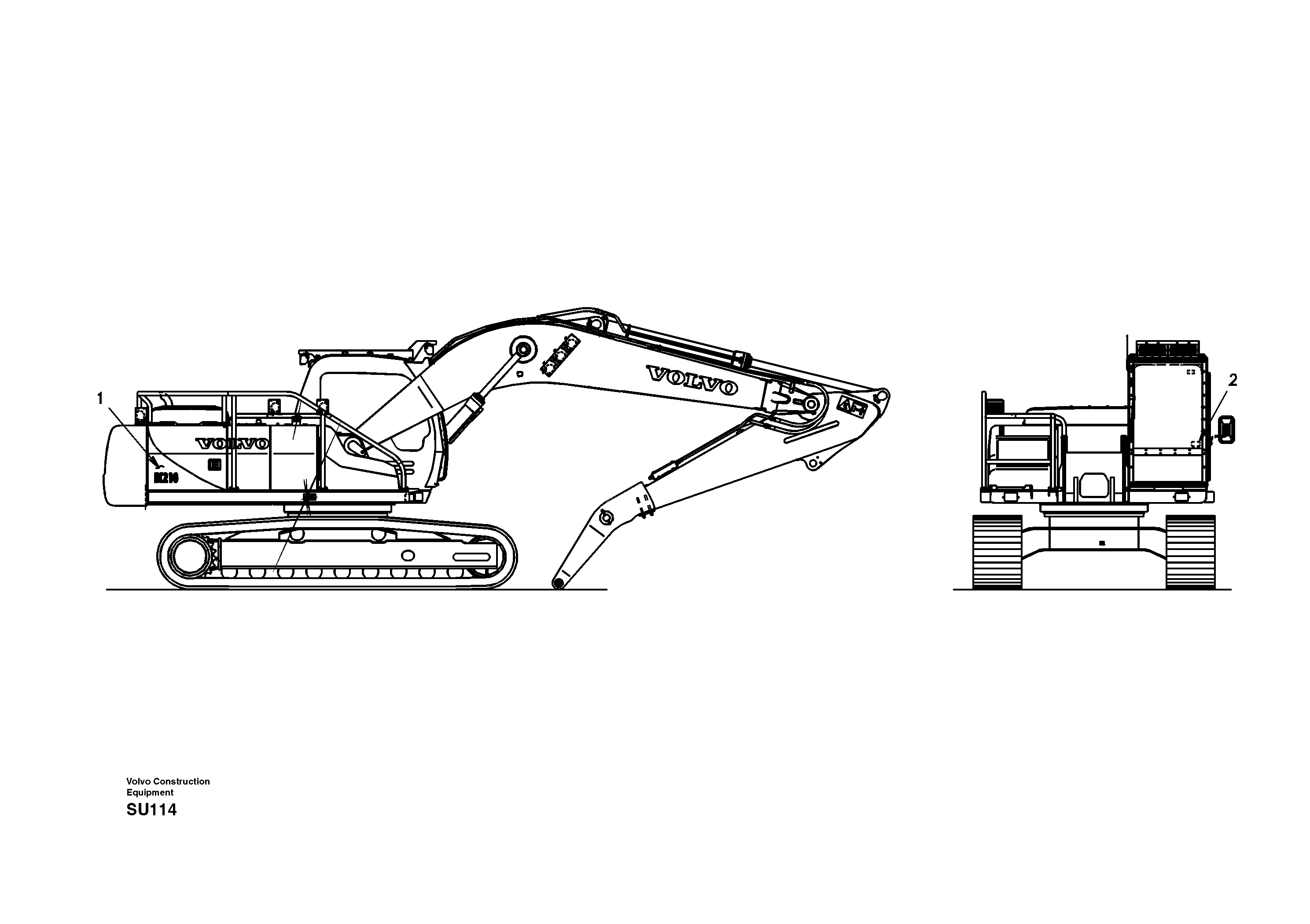 Decal, outer location — volvo parts diagram