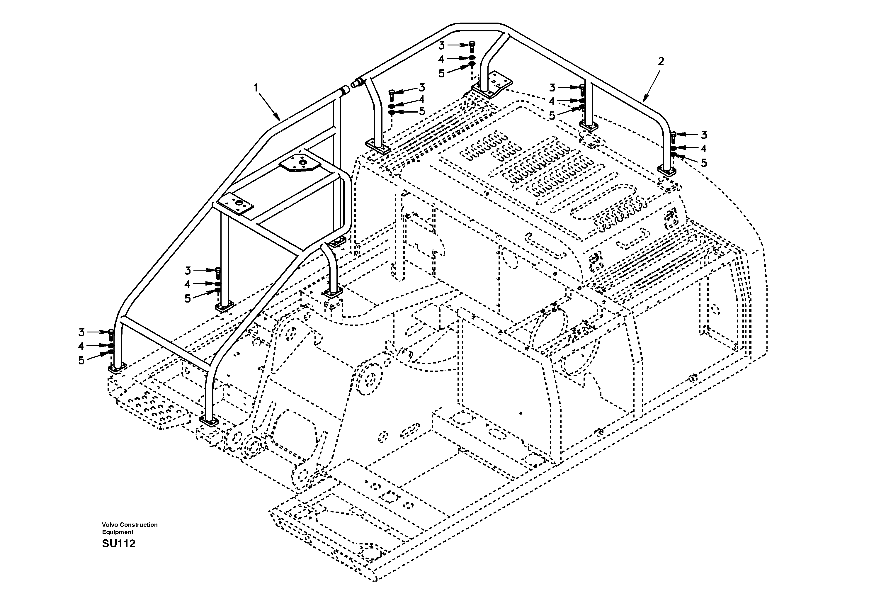 Upper protection, Forestry — volvo parts diagram