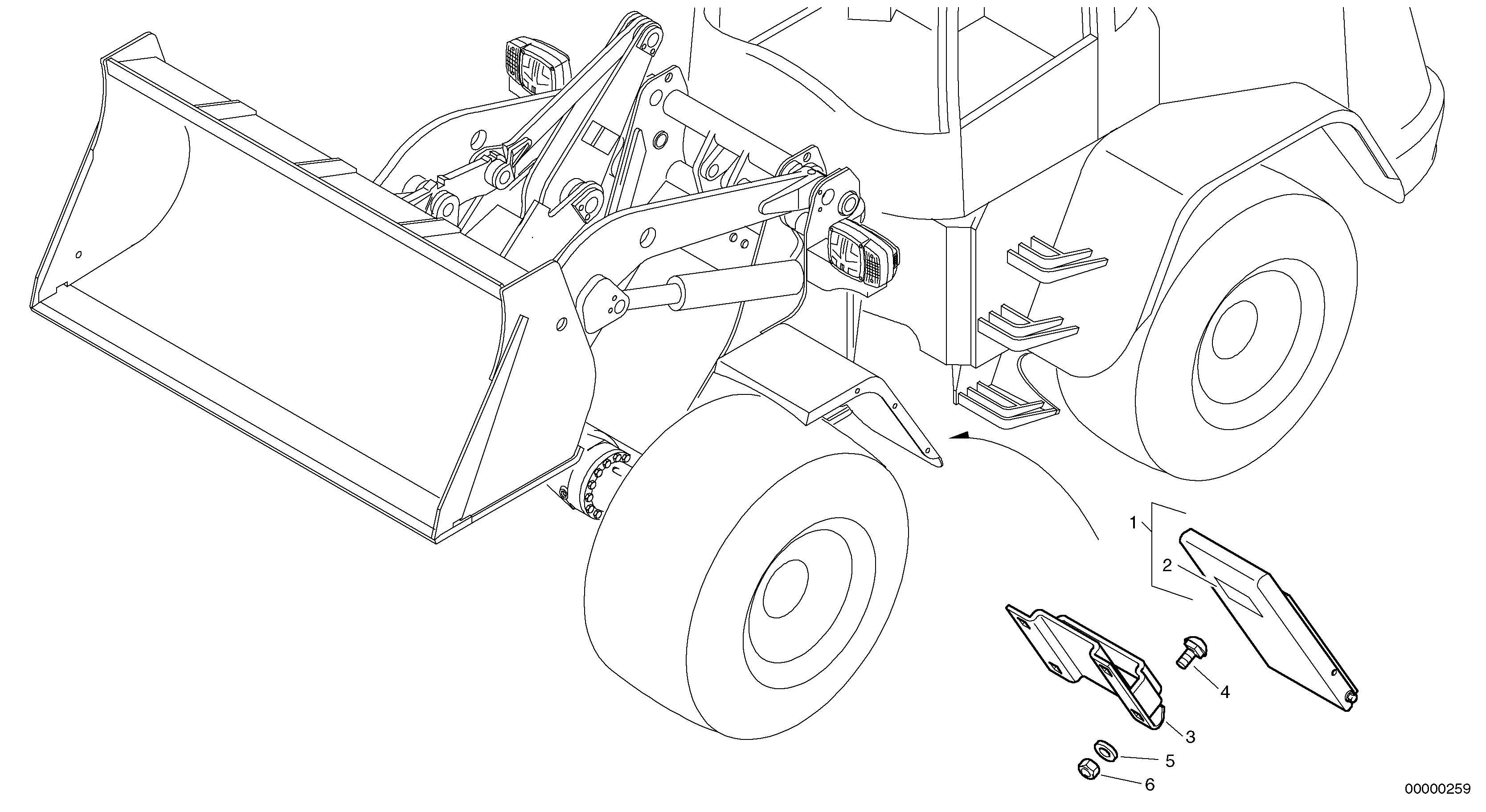 Signal horn — volvo parts diagram