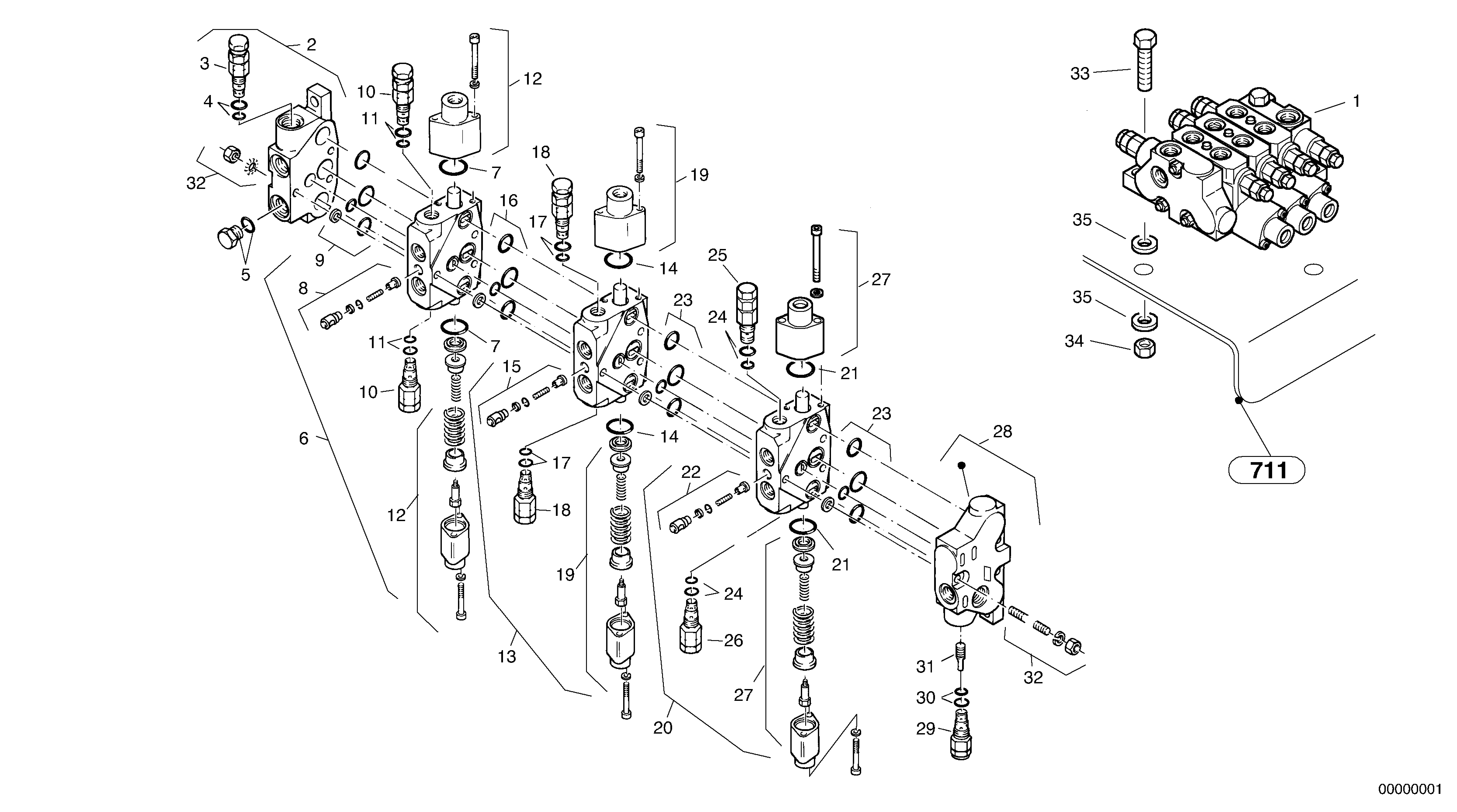 Control valve — volvo parts diagram