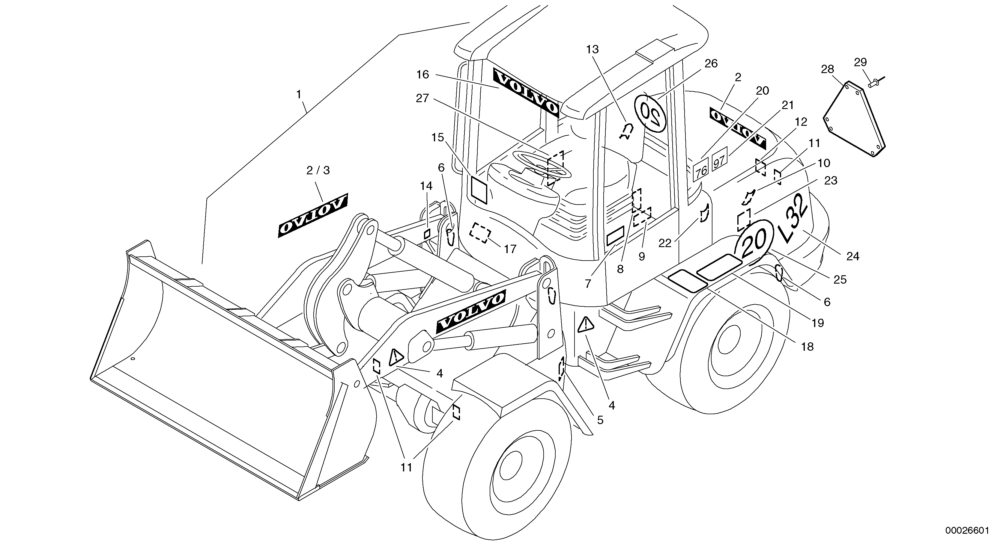 Plates — volvo parts diagram