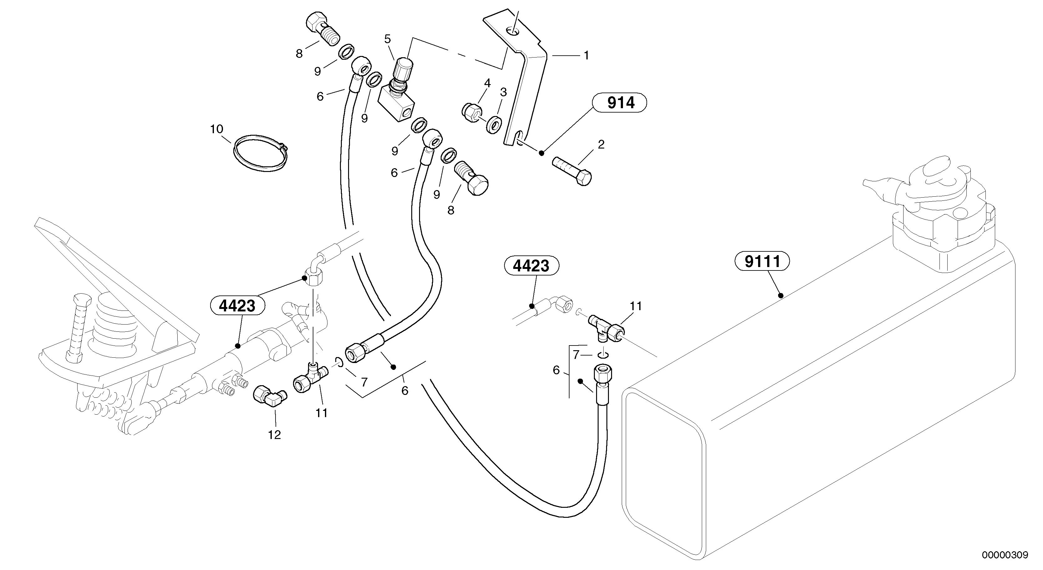 Hand inch control — volvo parts diagram