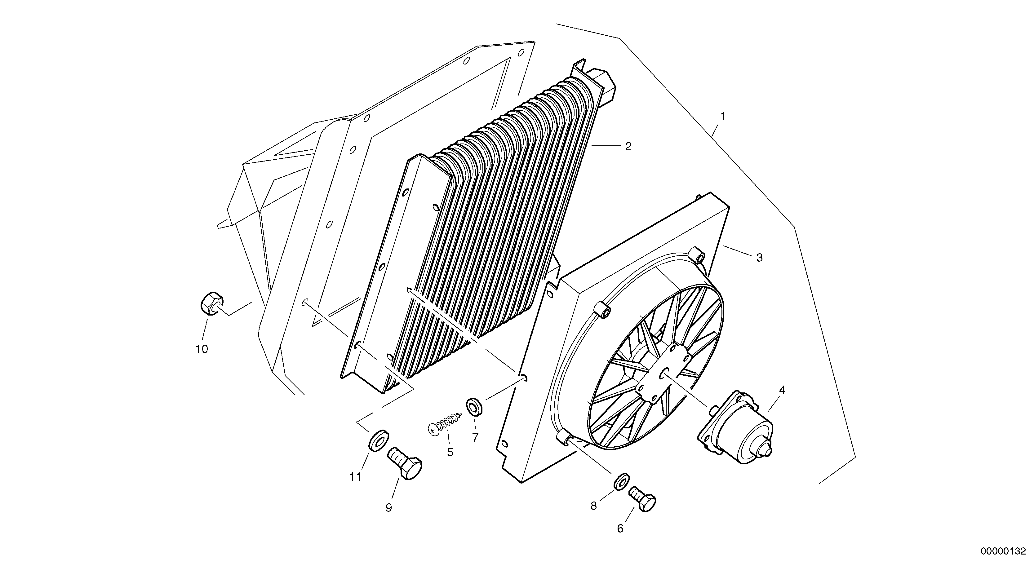 Radiateur - Installation — volvo parts diagram