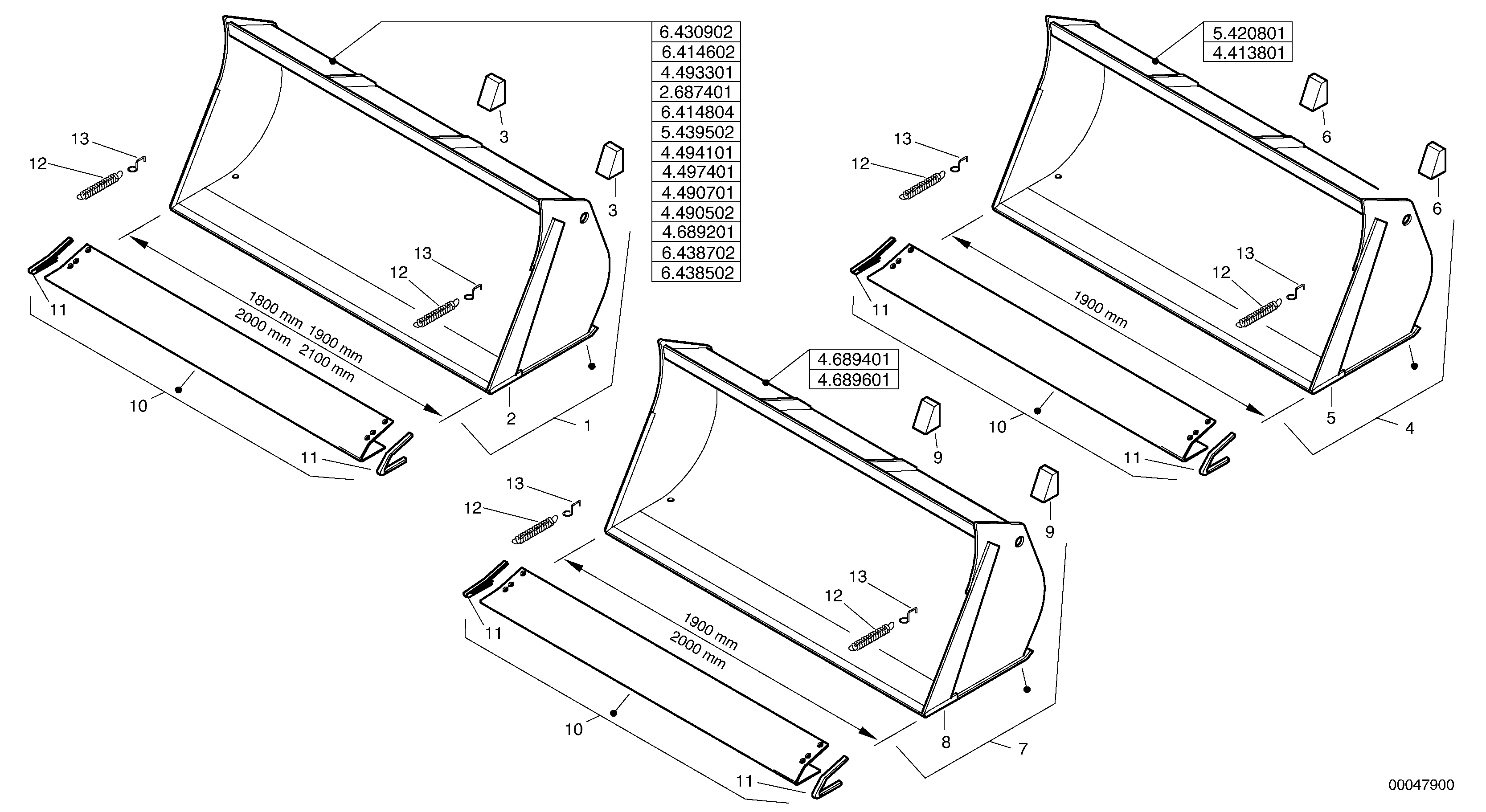 Bucket without teeth - Z-cinematic — volvo parts diagram