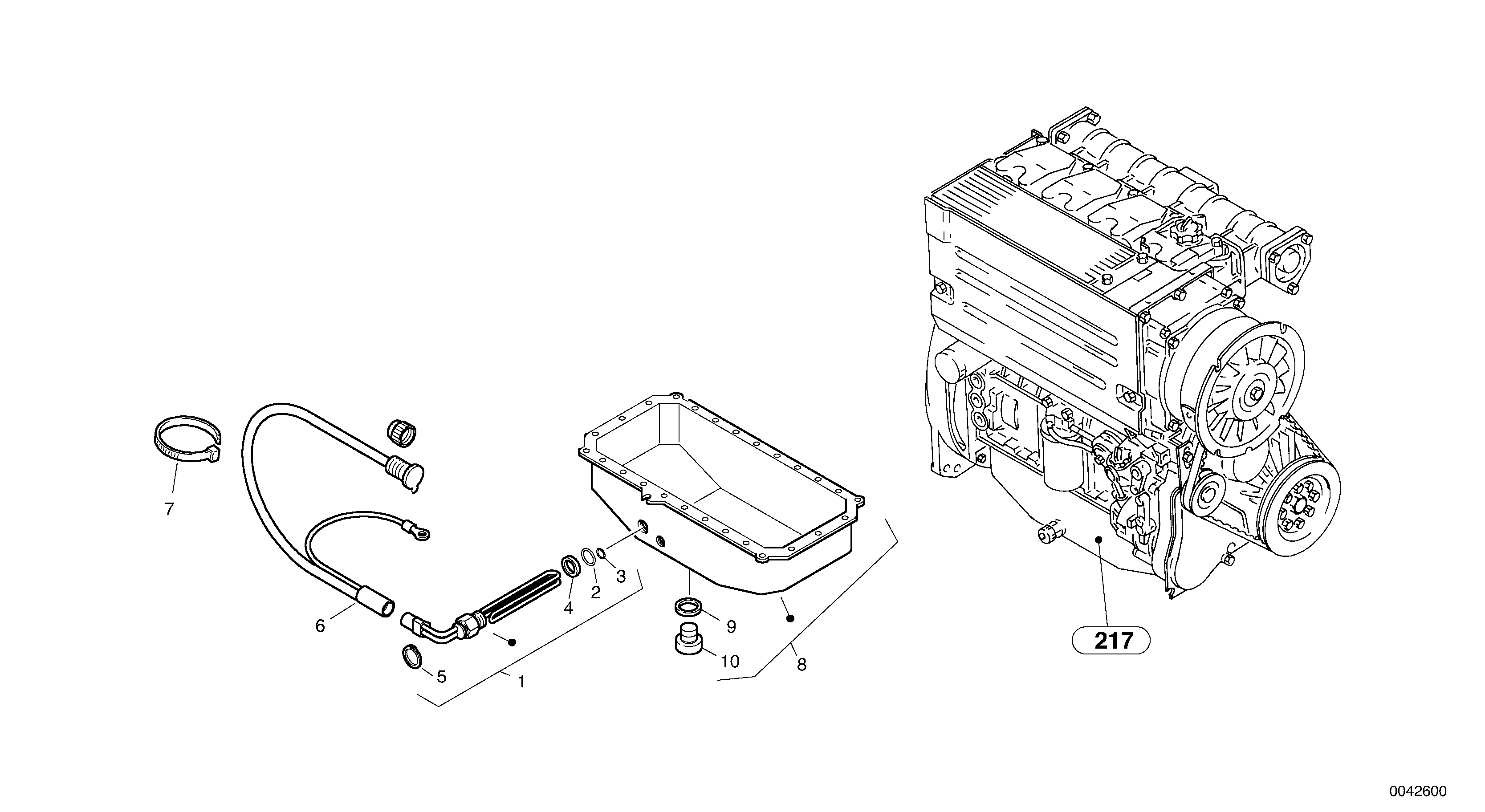 Motor oil preheating — volvo parts diagram