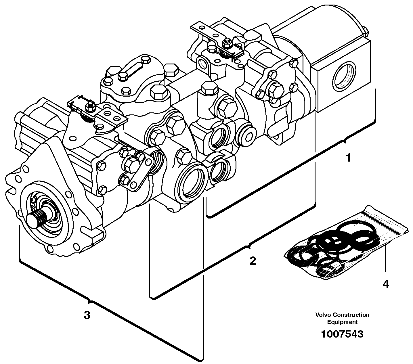 Transmission complete — volvo parts diagram