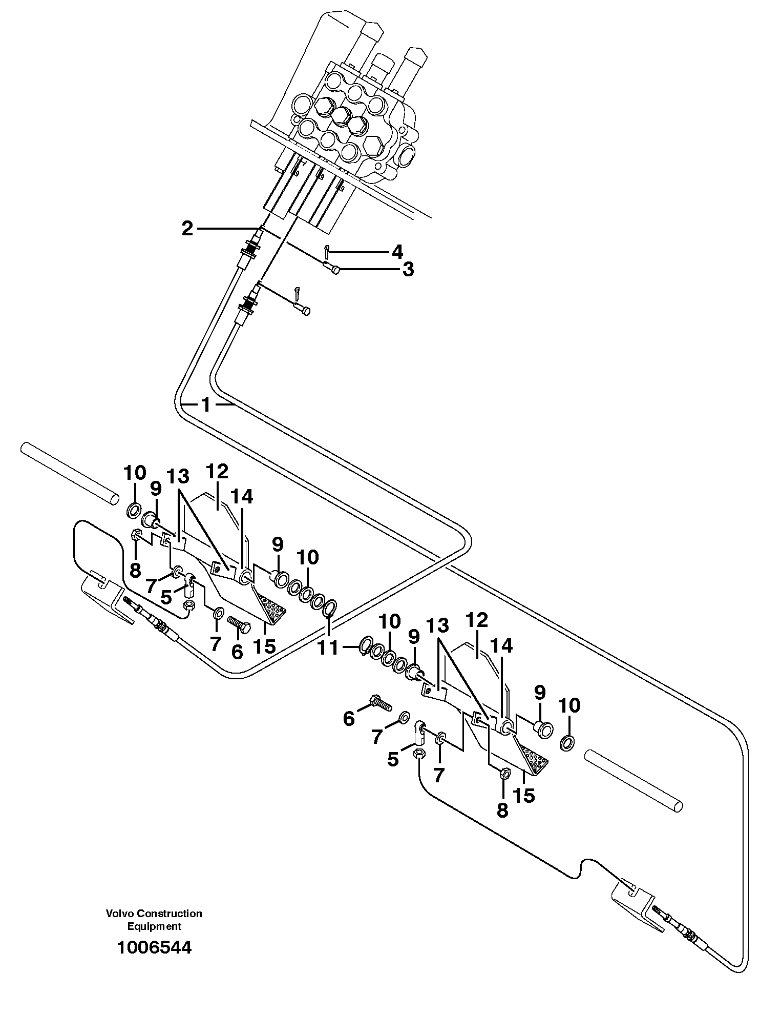 Standard foot controls — volvo parts diagram