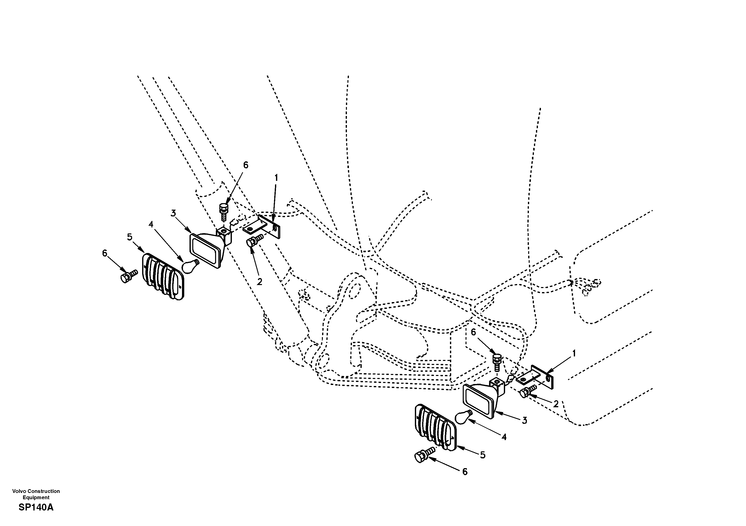Lighting, front — volvo parts diagram