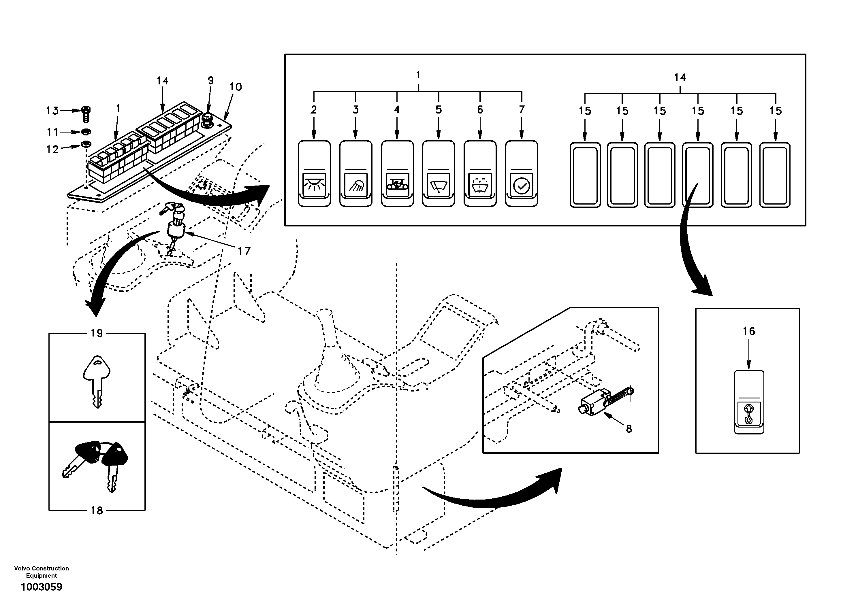 Switch — volvo parts diagram