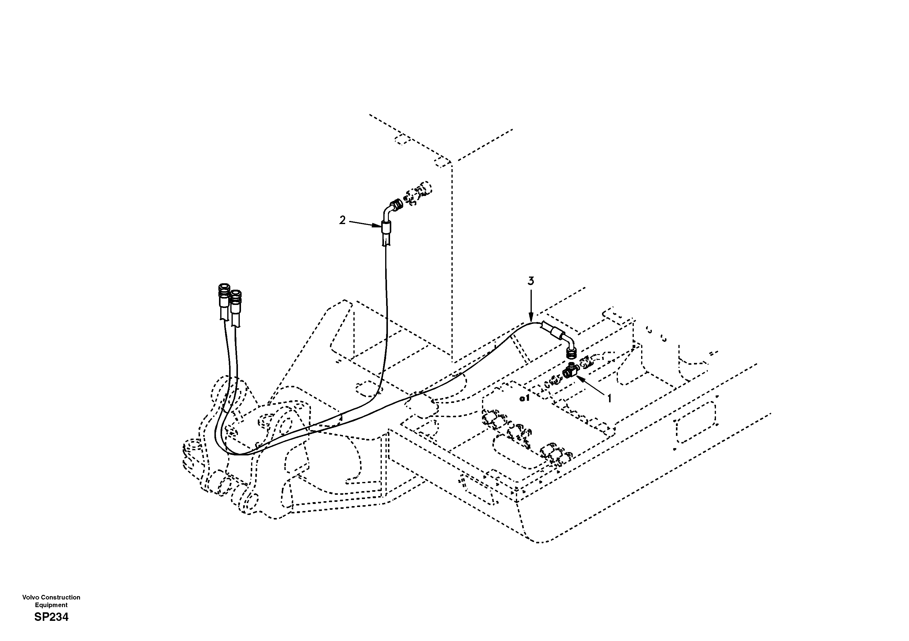 Working hydraulic, dipper arm rupture — volvo parts diagram