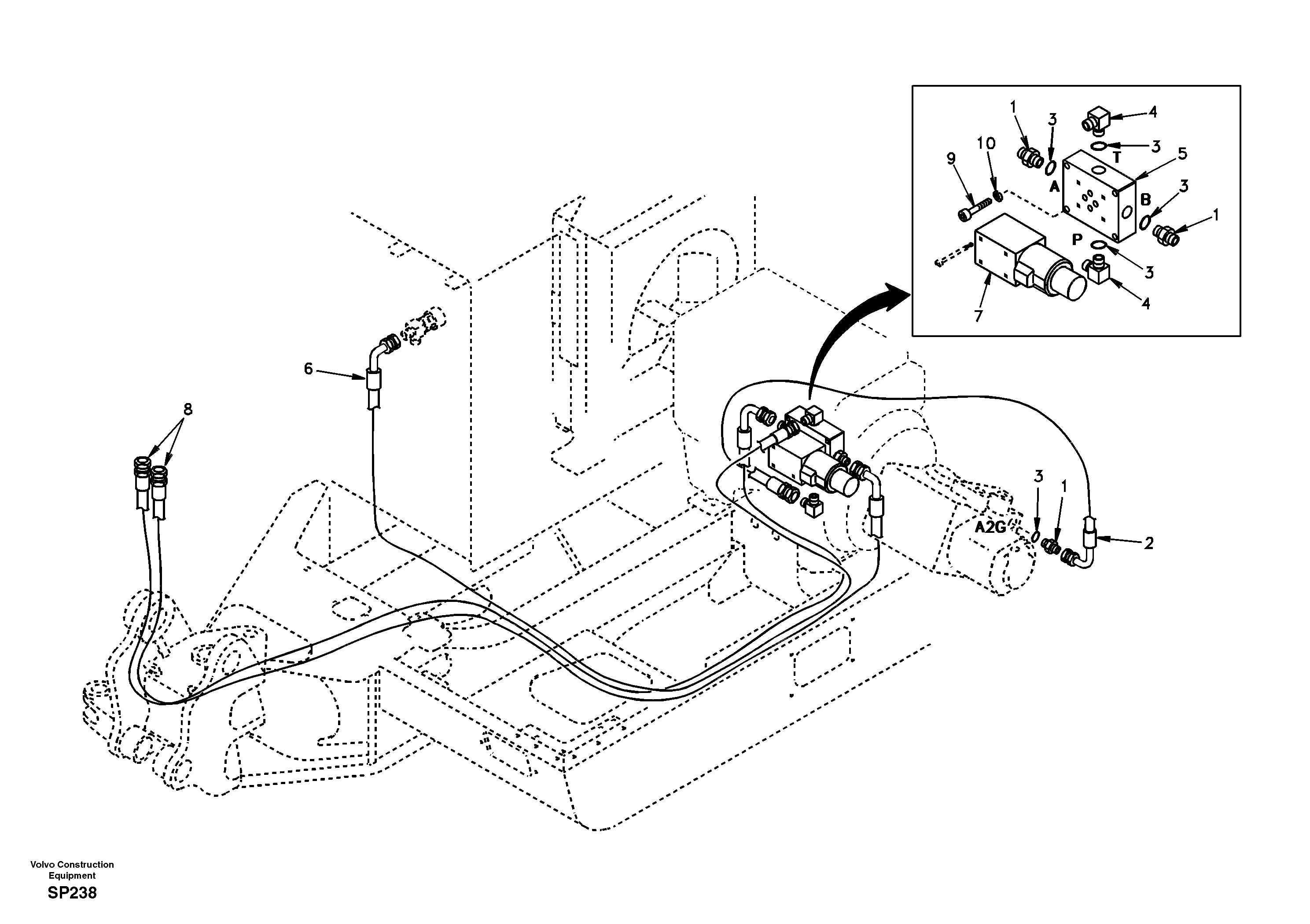 Quikfit hydraulic on upper. Double - acting — volvo parts diagram