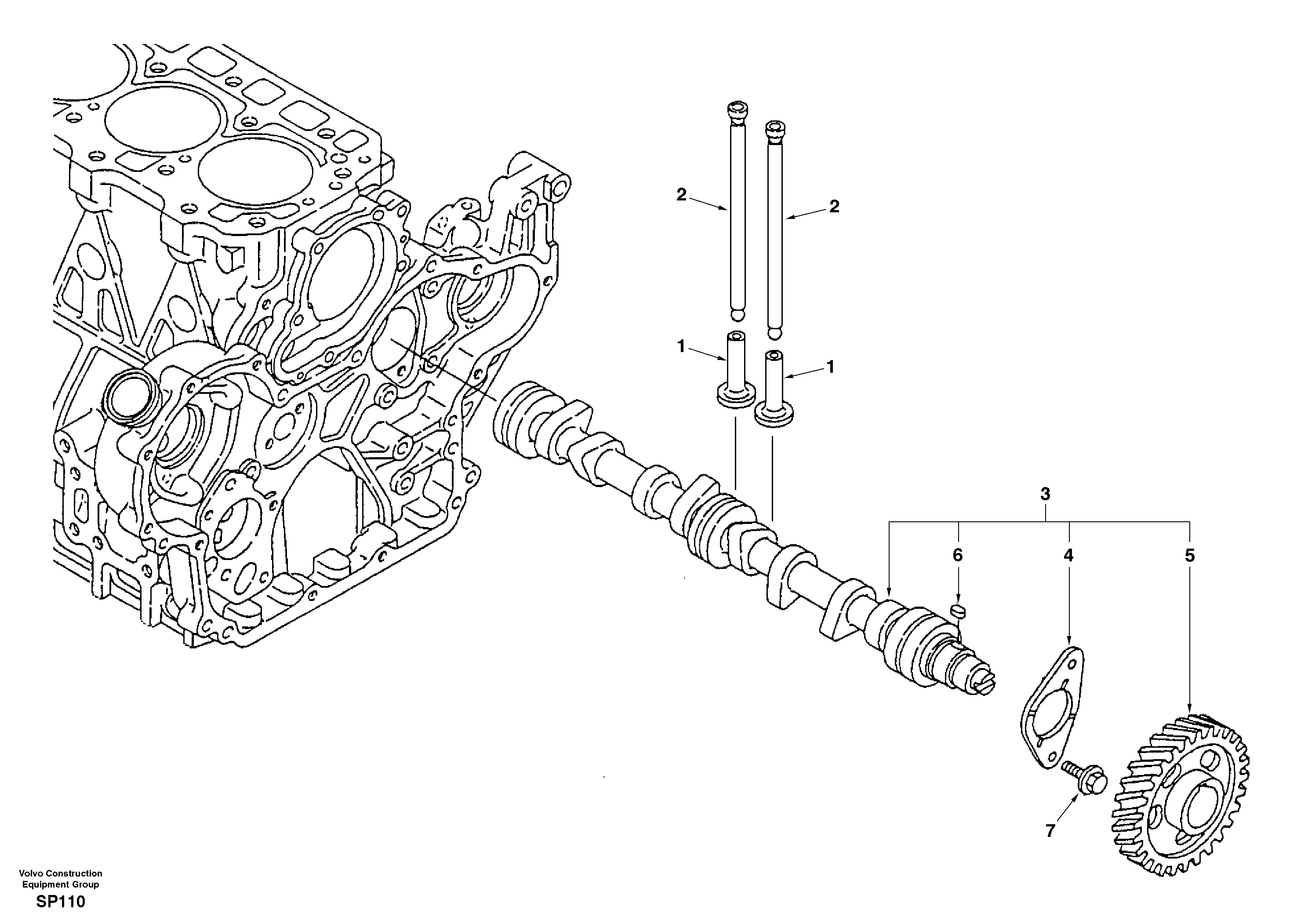 Camshaft — volvo parts diagram