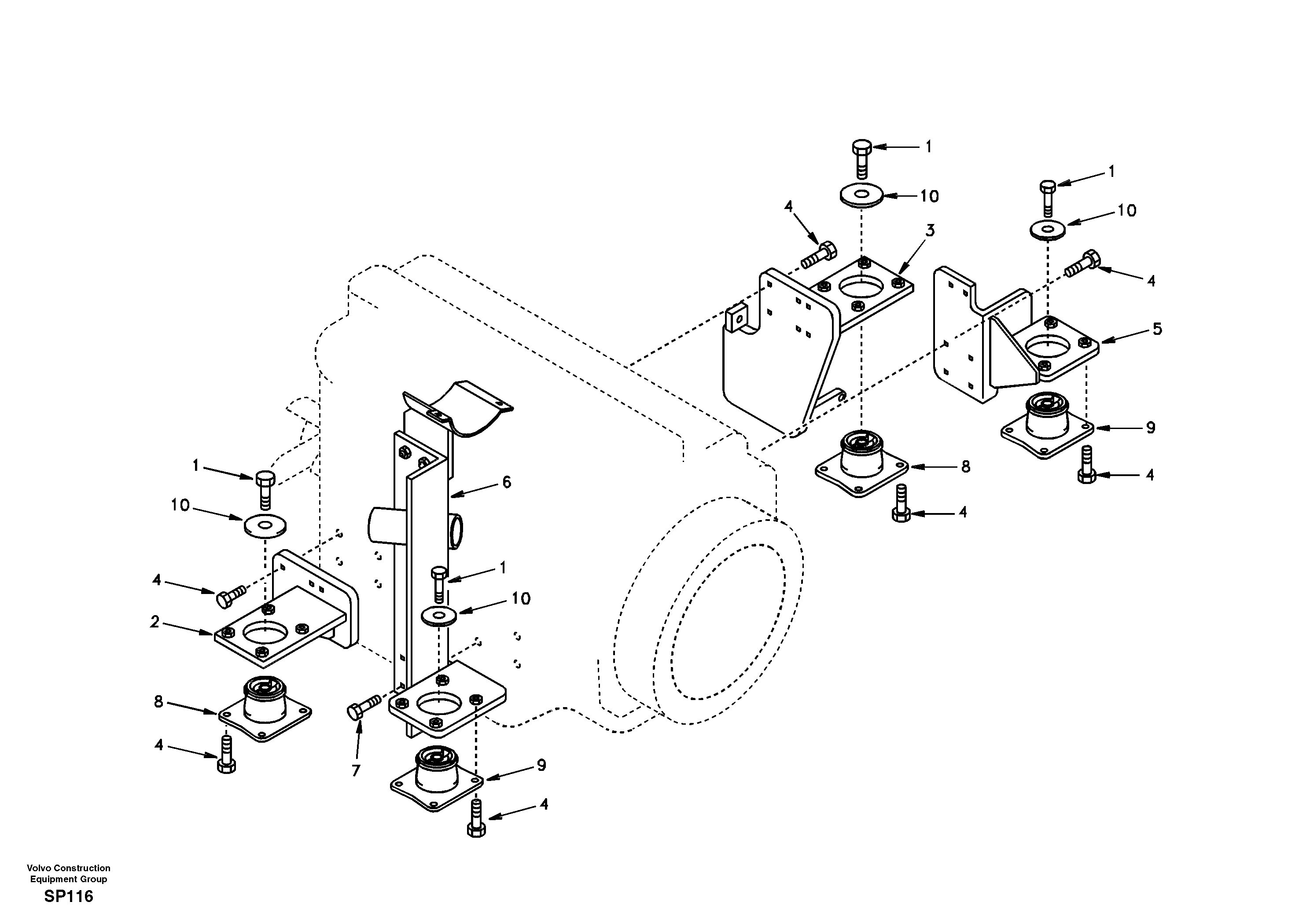 Engine mount — volvo parts diagram