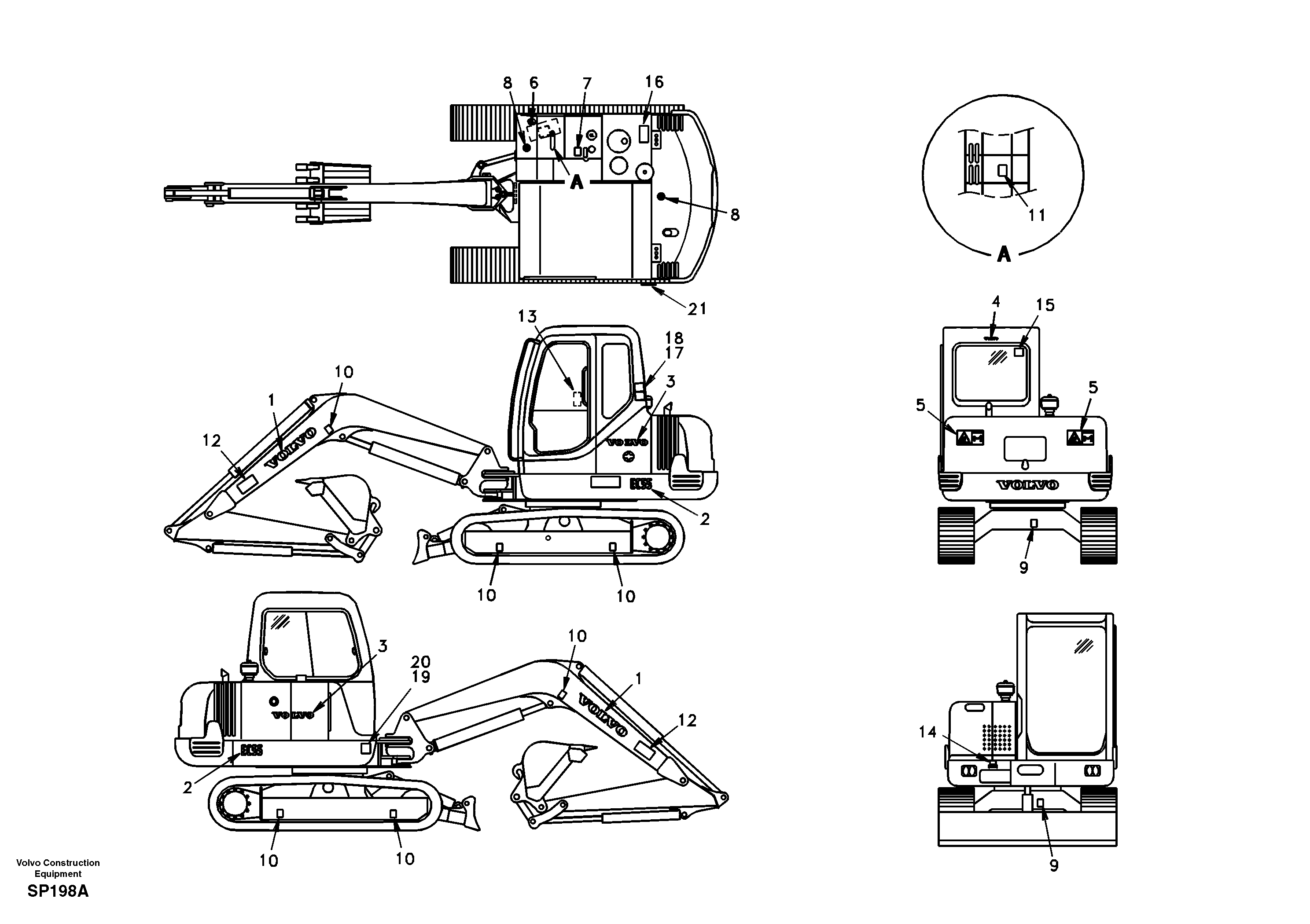 Decal, outer location  8278117 SER NO 20355- — volvo parts diagram