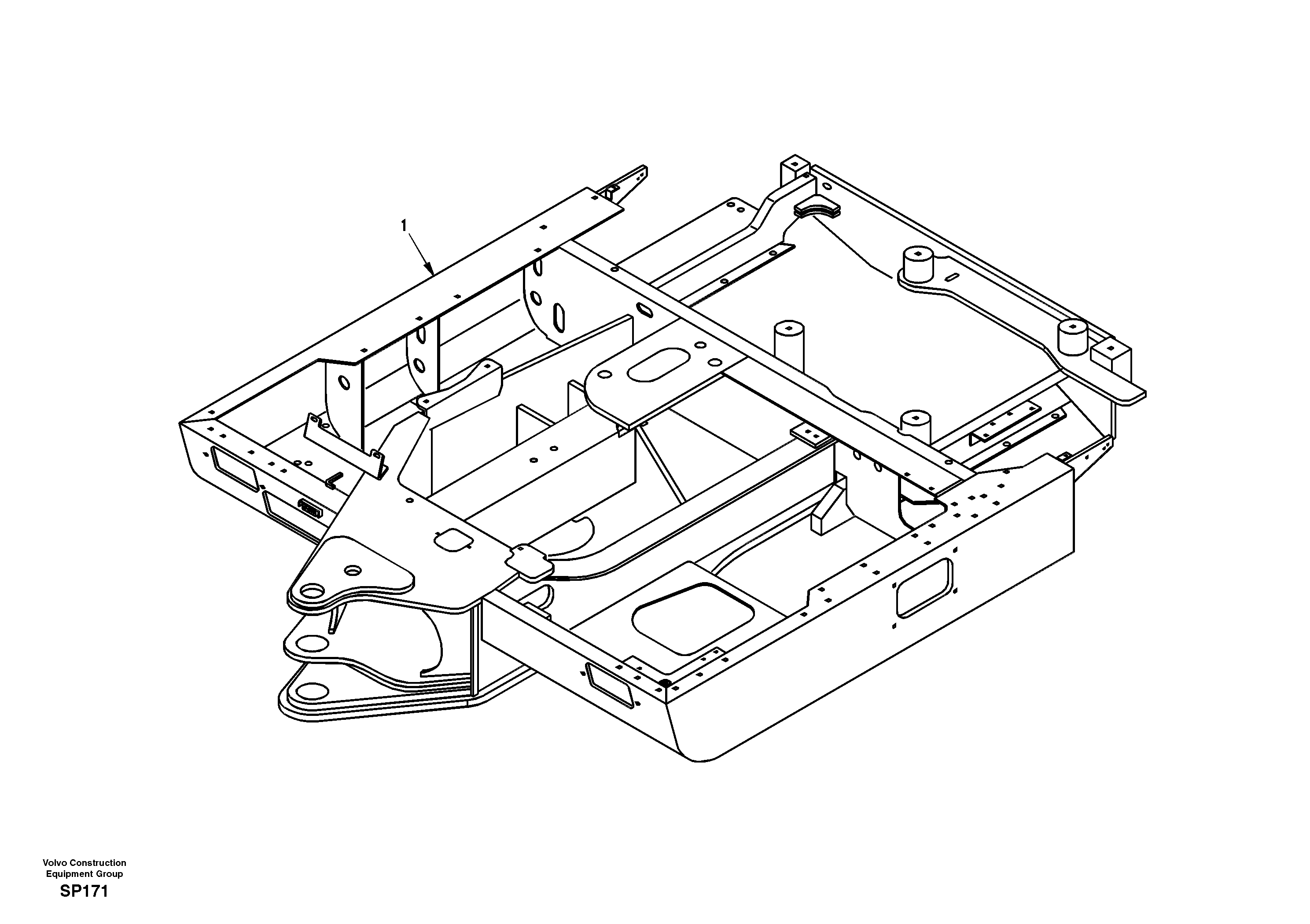 Upper frame — volvo parts diagram