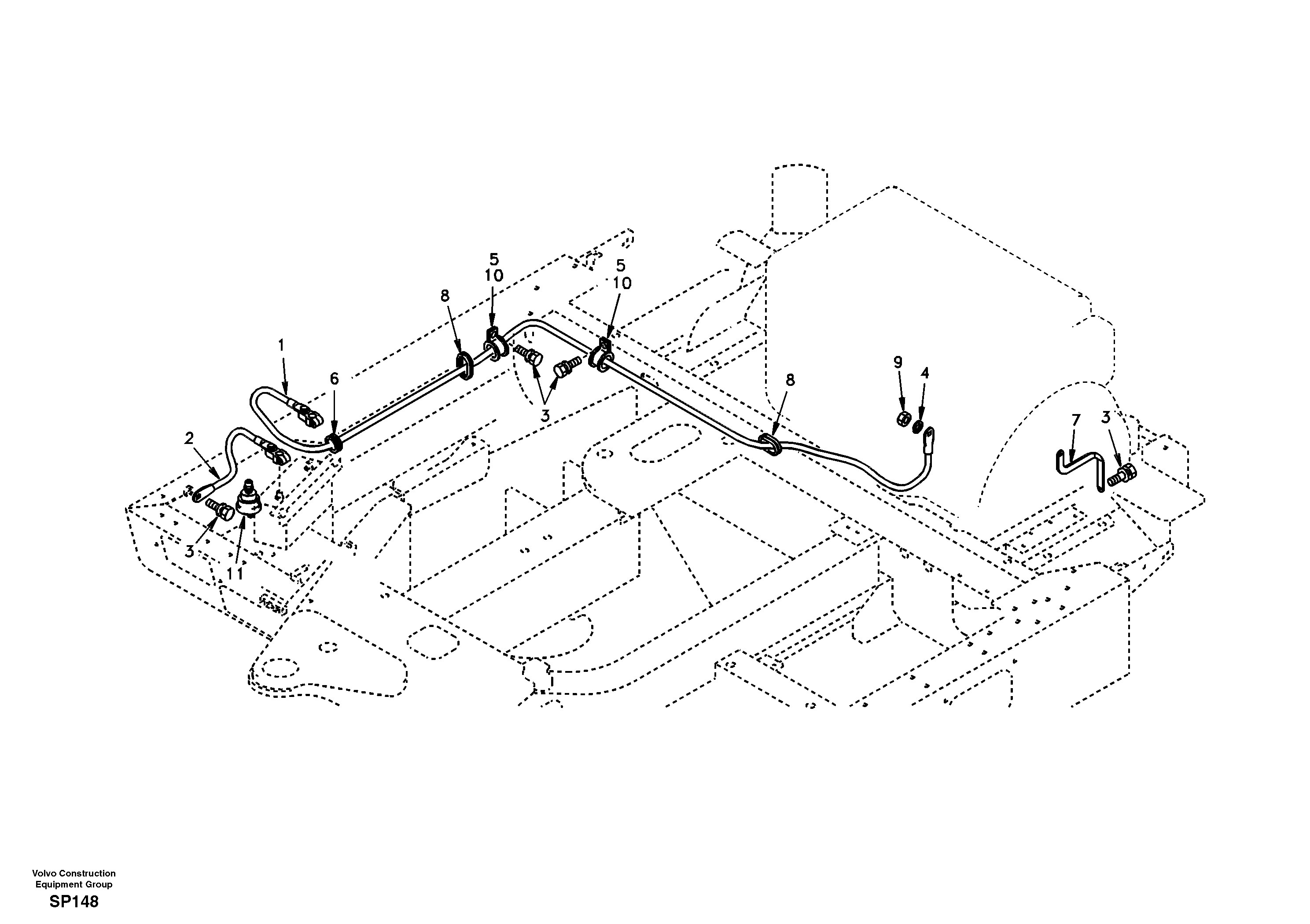 Cables, battery — volvo parts diagram
