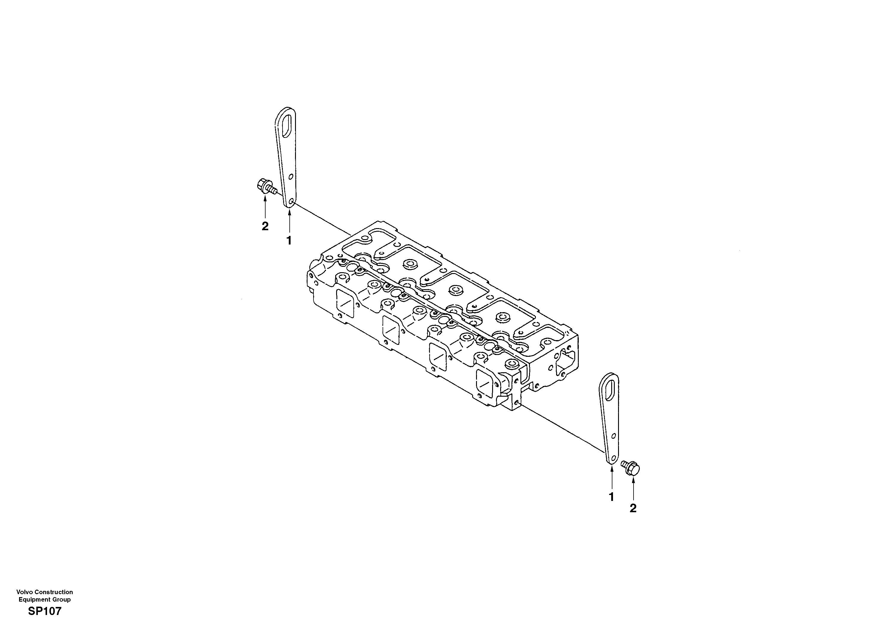 Lifting eye — volvo parts diagram