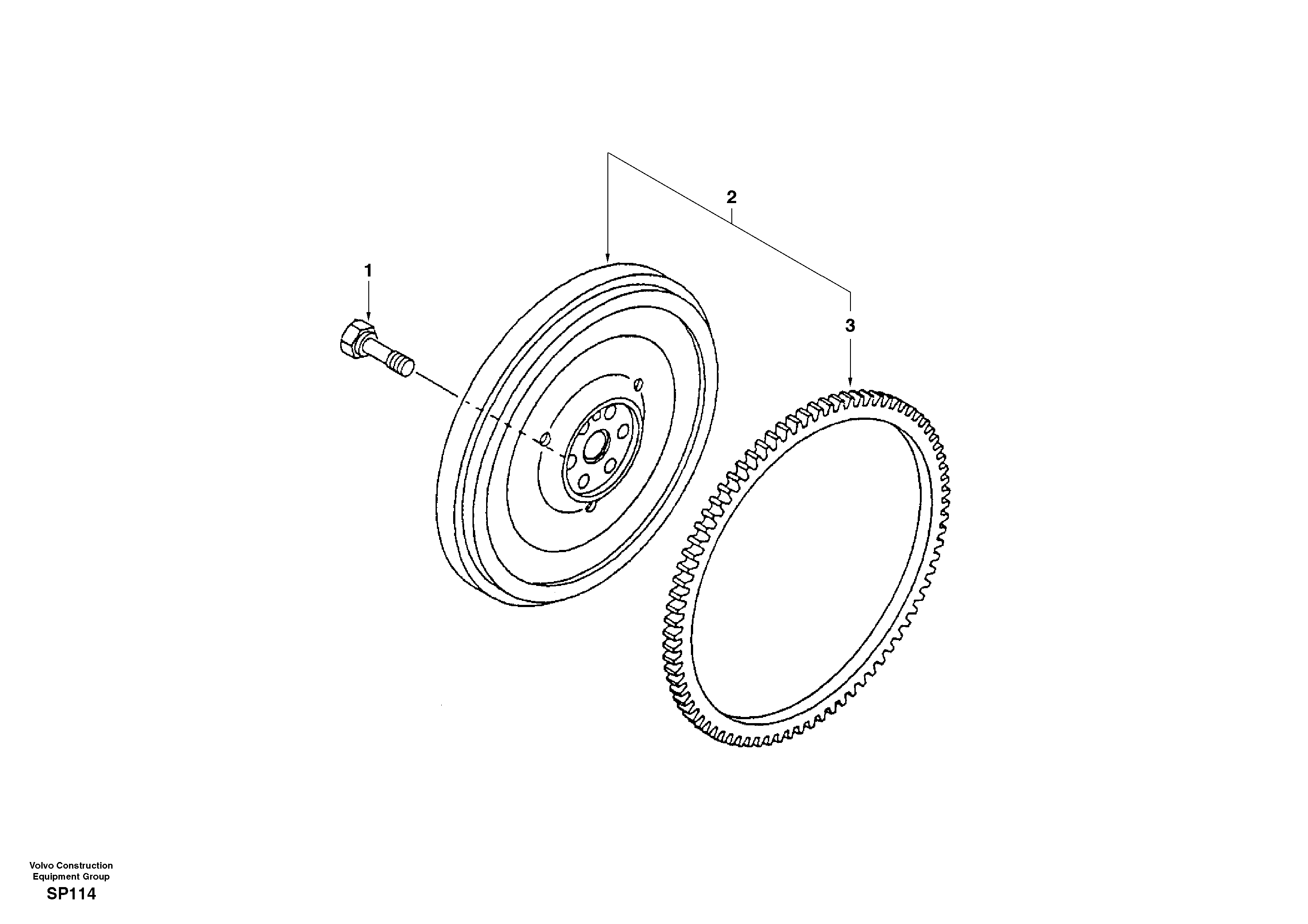Flywheel — volvo parts diagram