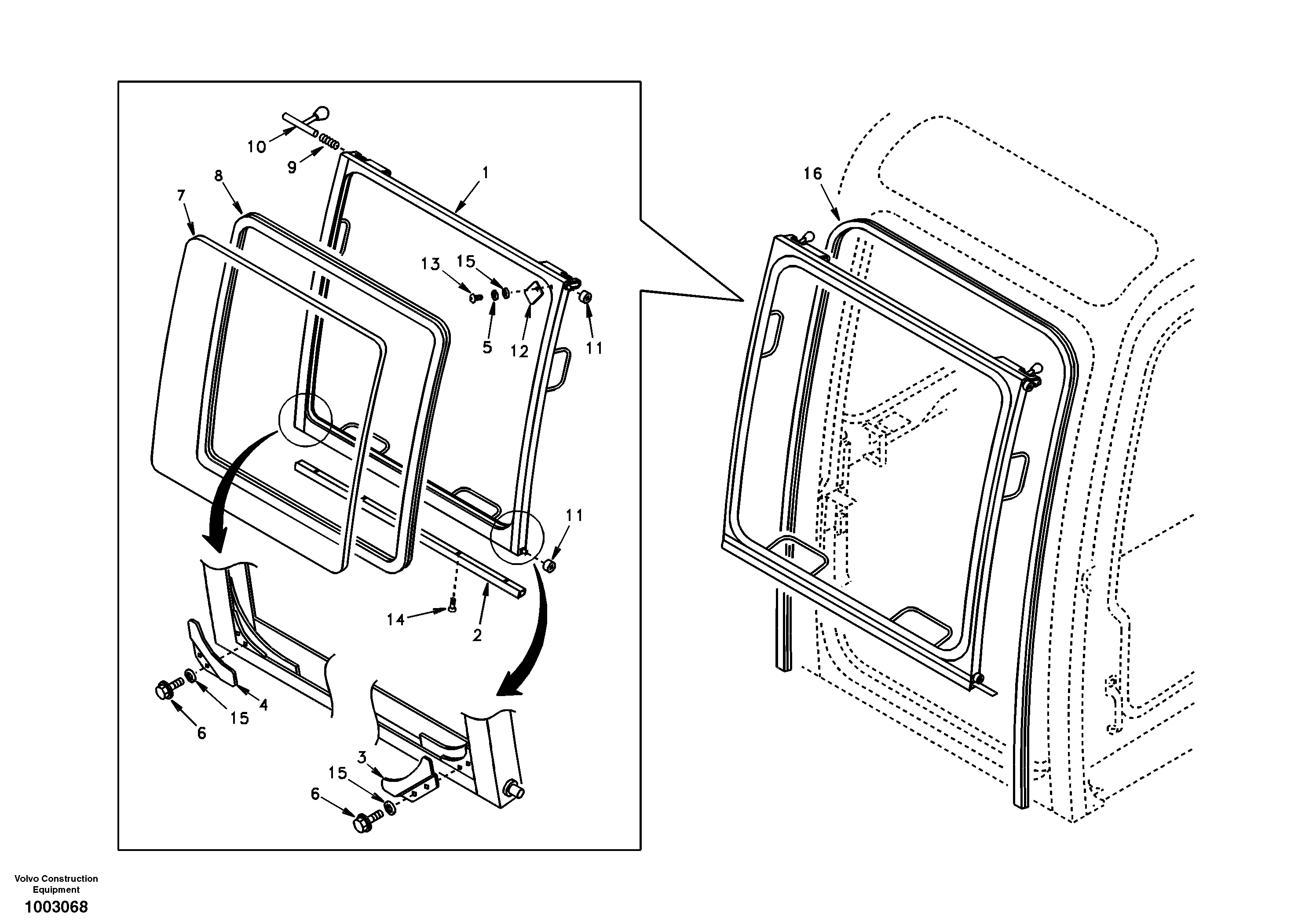 Windshield — volvo parts diagram
