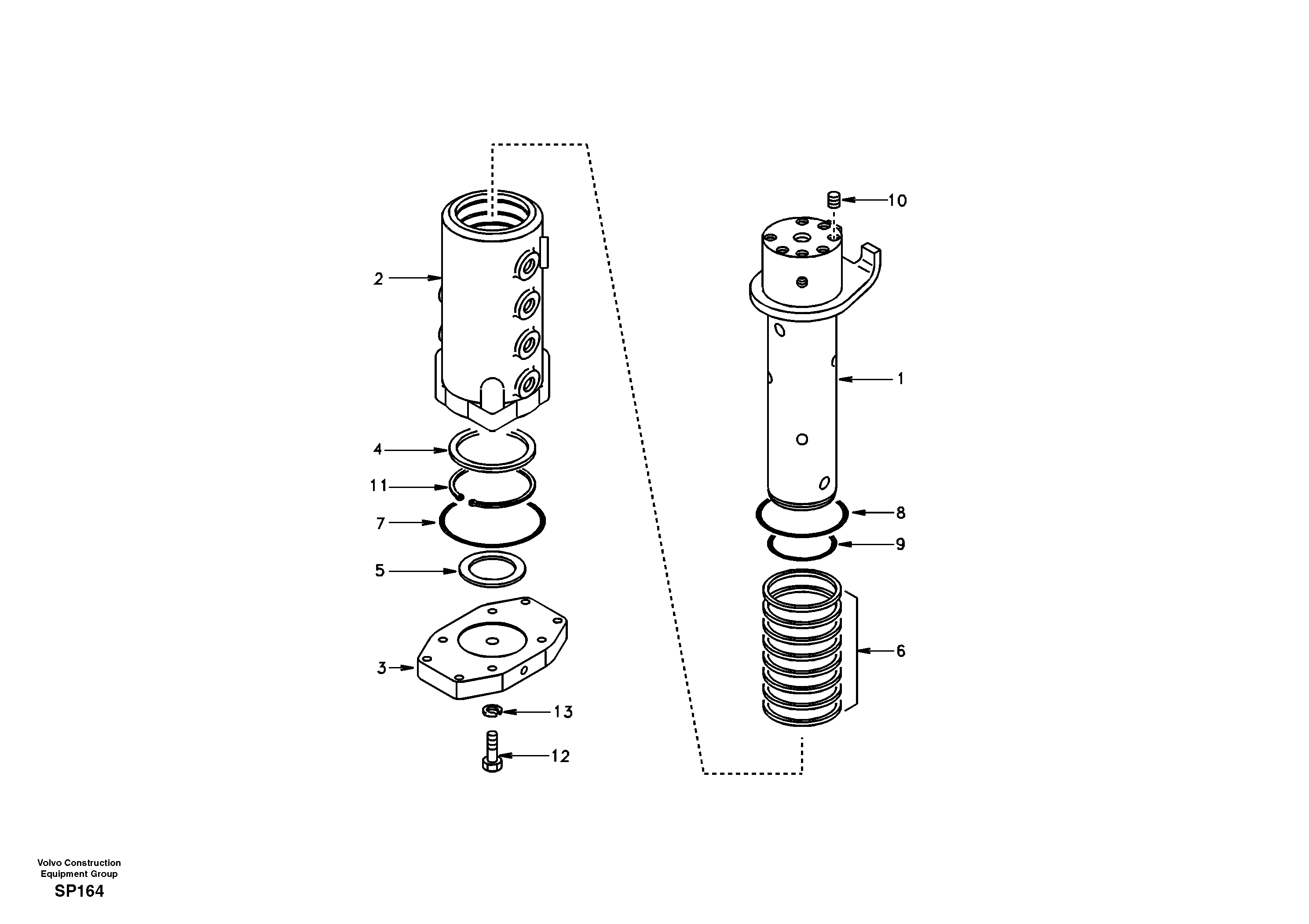 Turning joint — volvo parts diagram