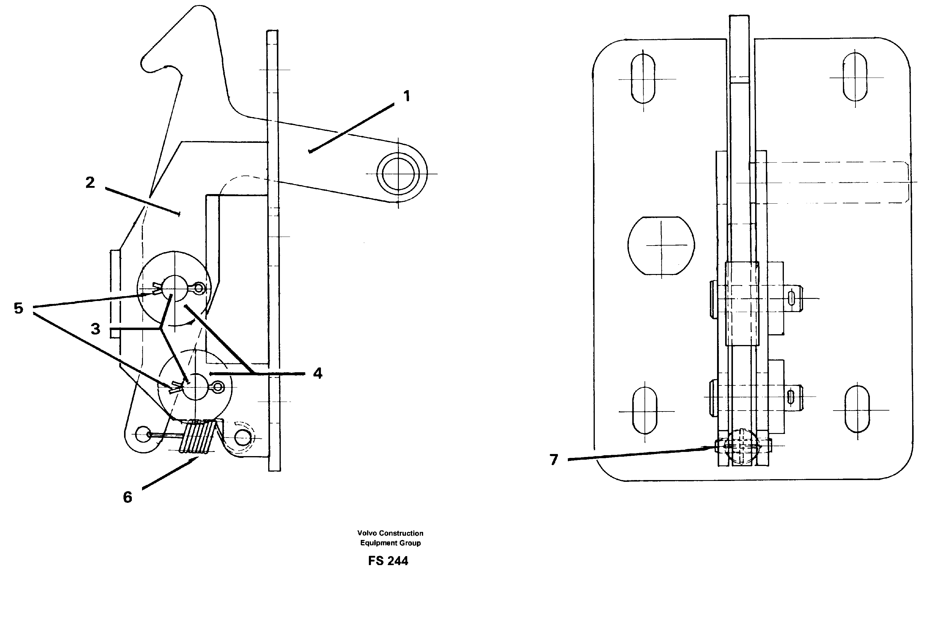 Lock, batteri hatch — volvo parts diagram