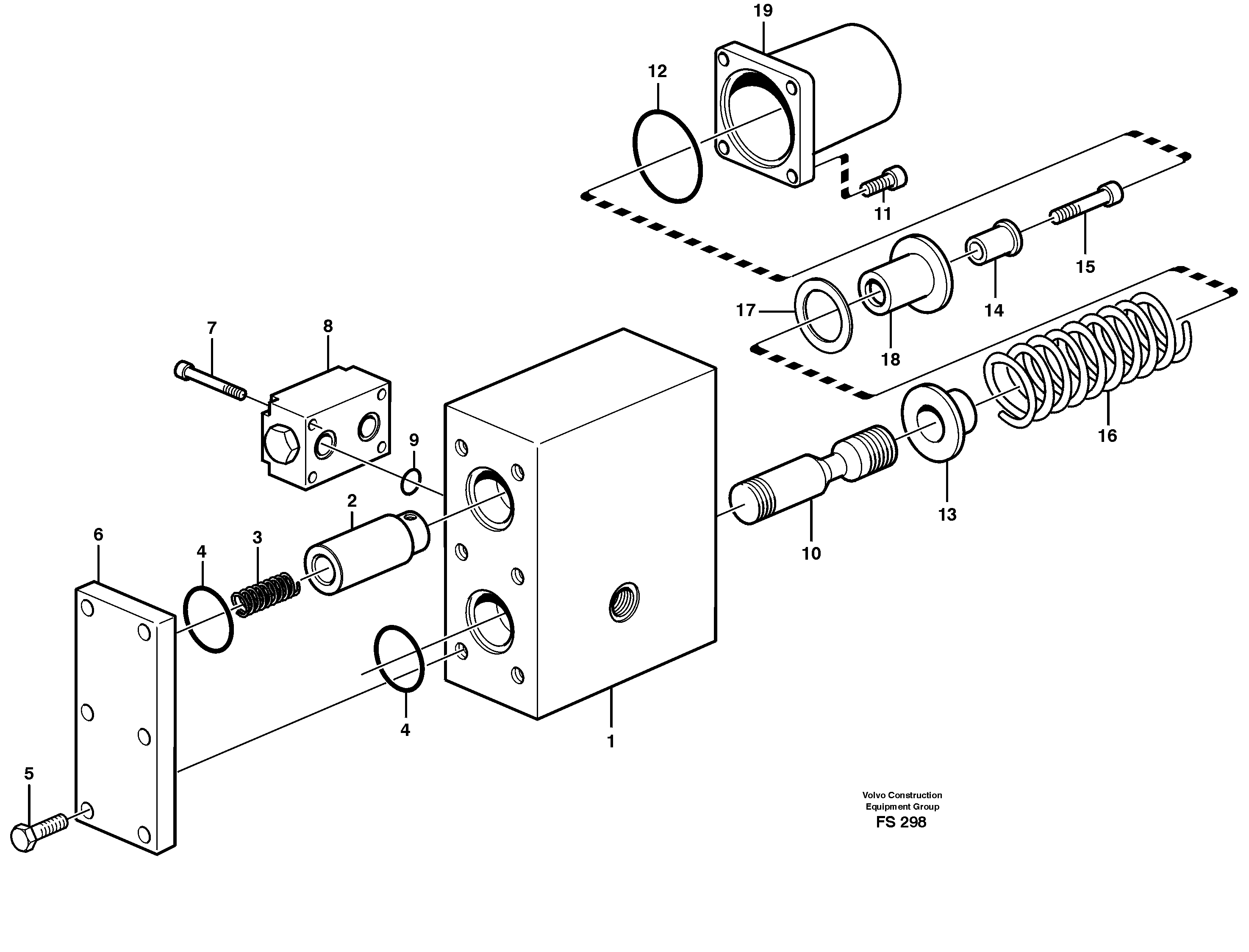 Overcenter valve — volvo parts diagram