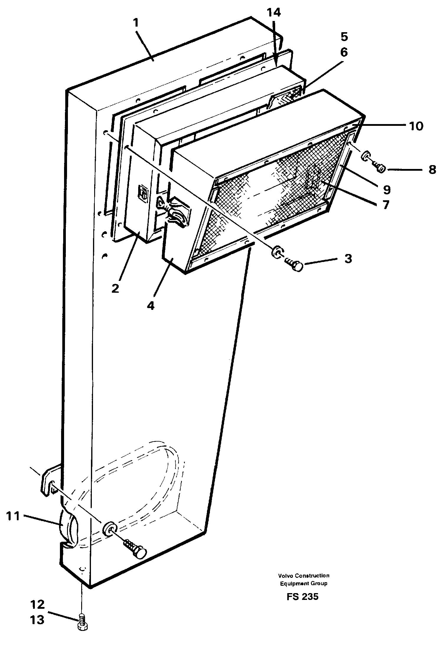 Air inlet  14249181  14249180 — volvo parts diagram