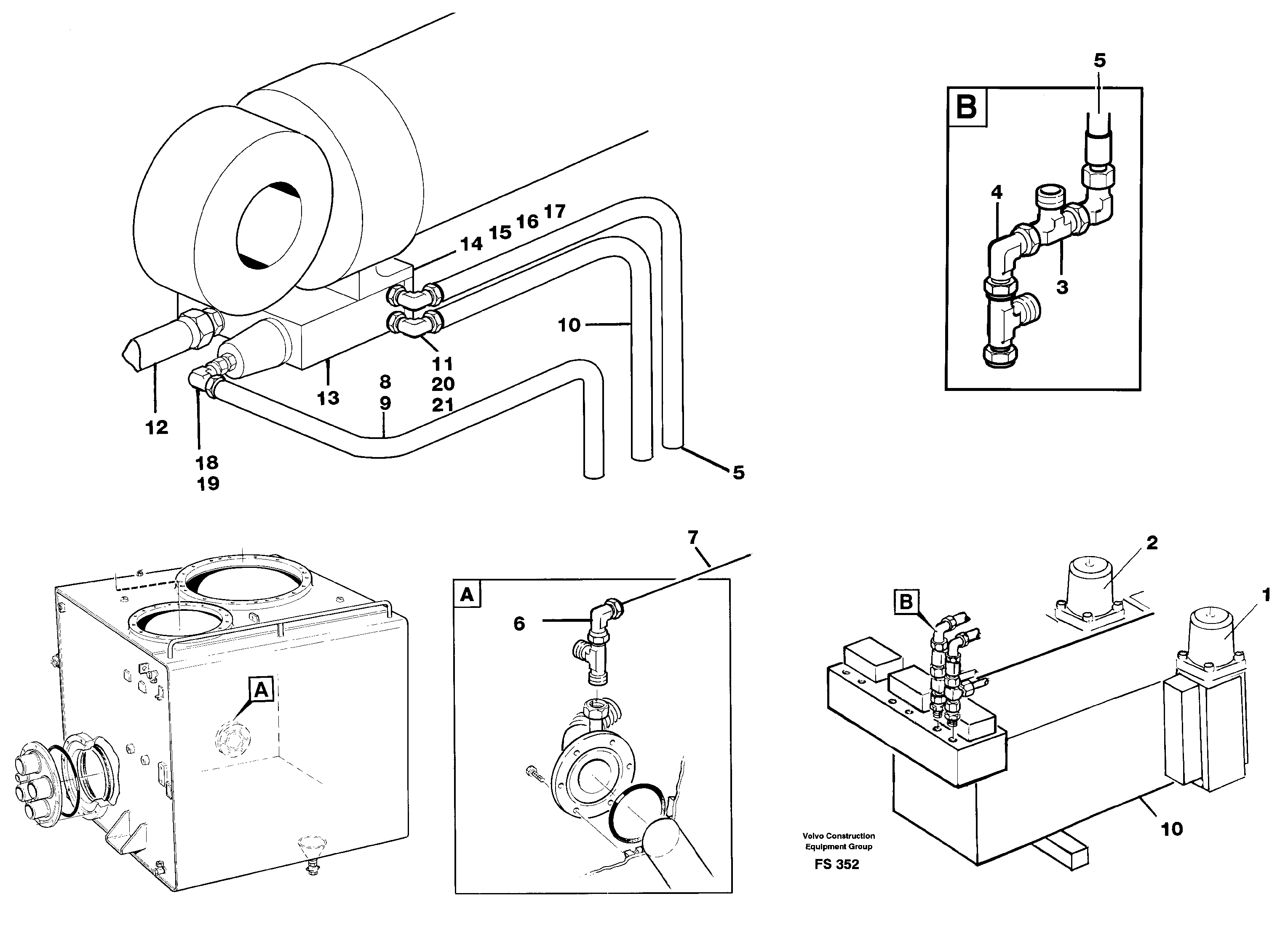 Hose rupture valve equip.handling equip. boom 8.0 (dipp.cyl.pist.rode side)  14249096 — volvo parts diagram
