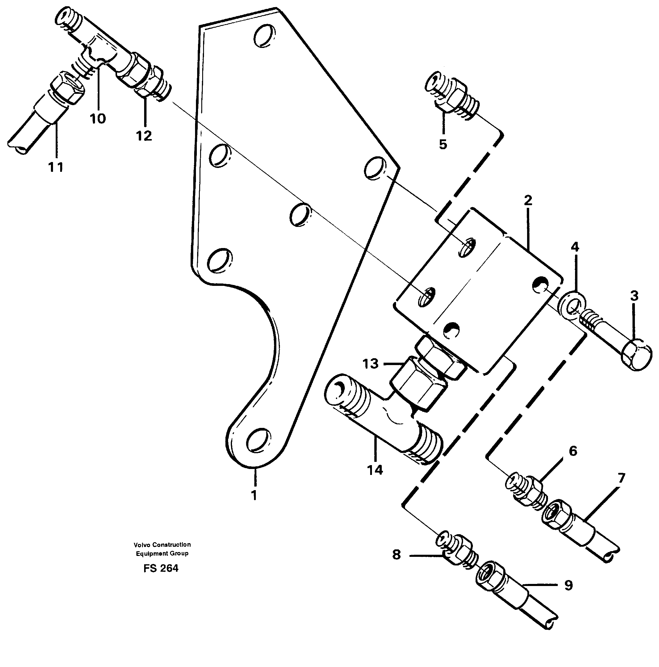Connection board — volvo parts diagram