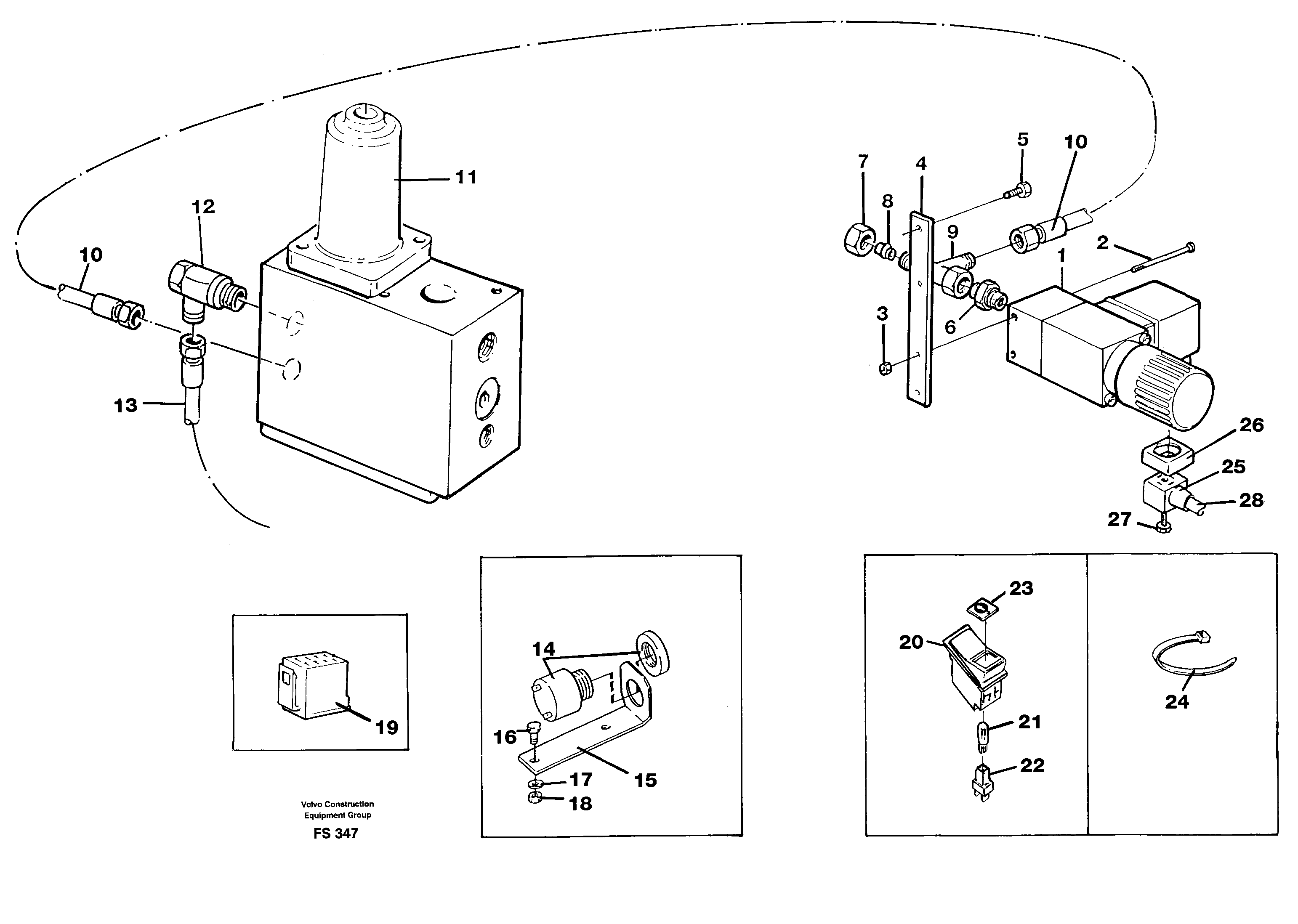 Overload protection  14258273 = SER NR -1473, STD = SER NR 1474- — volvo parts diagram