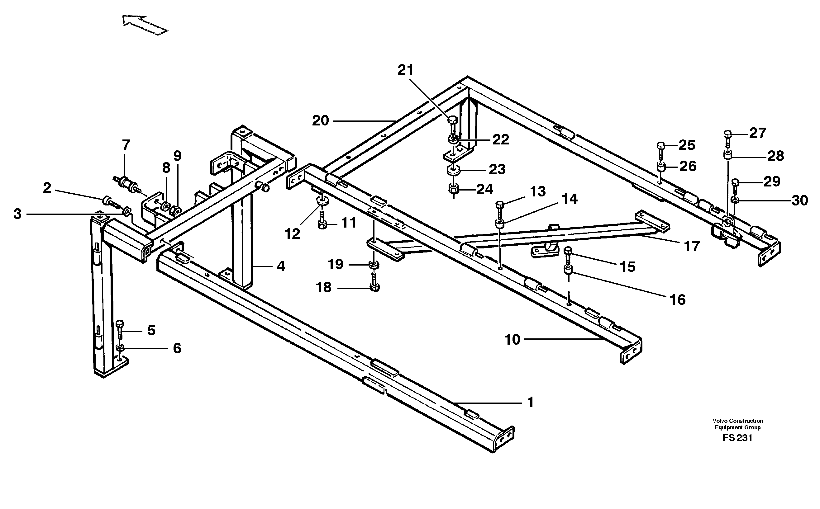 Framework,front — volvo parts diagram