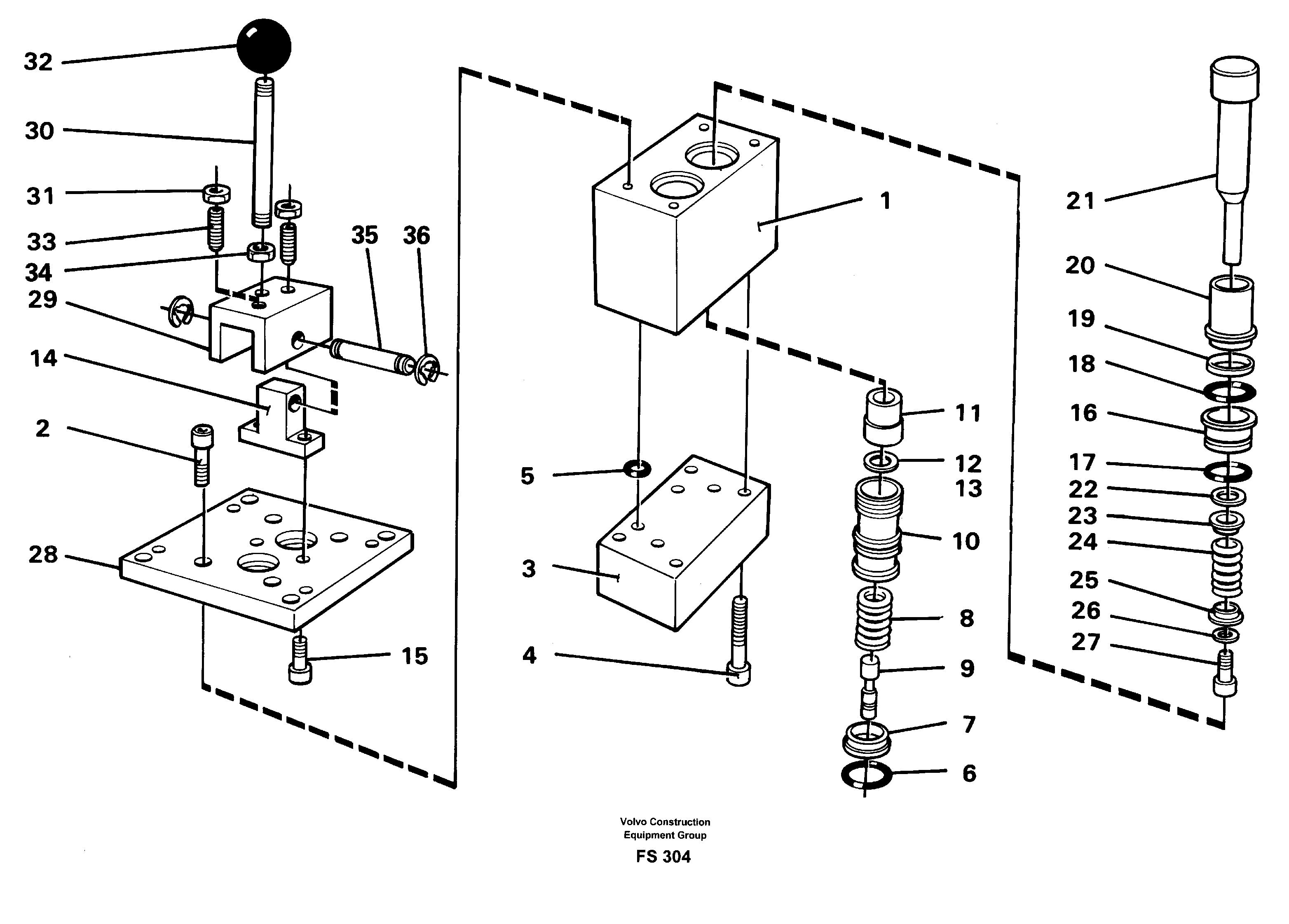 Control pressure valve — volvo parts diagram