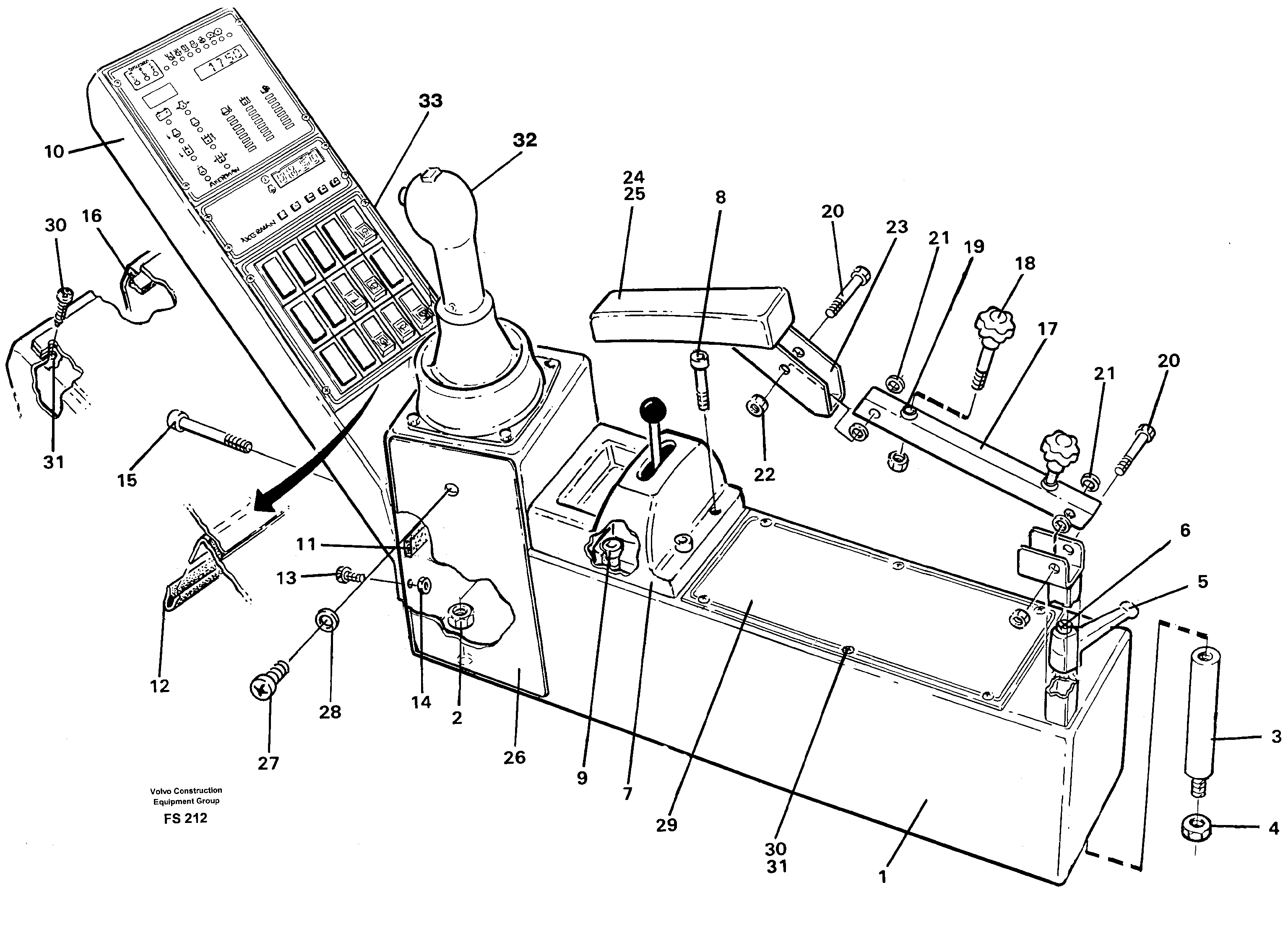 Side panel right — volvo parts diagram