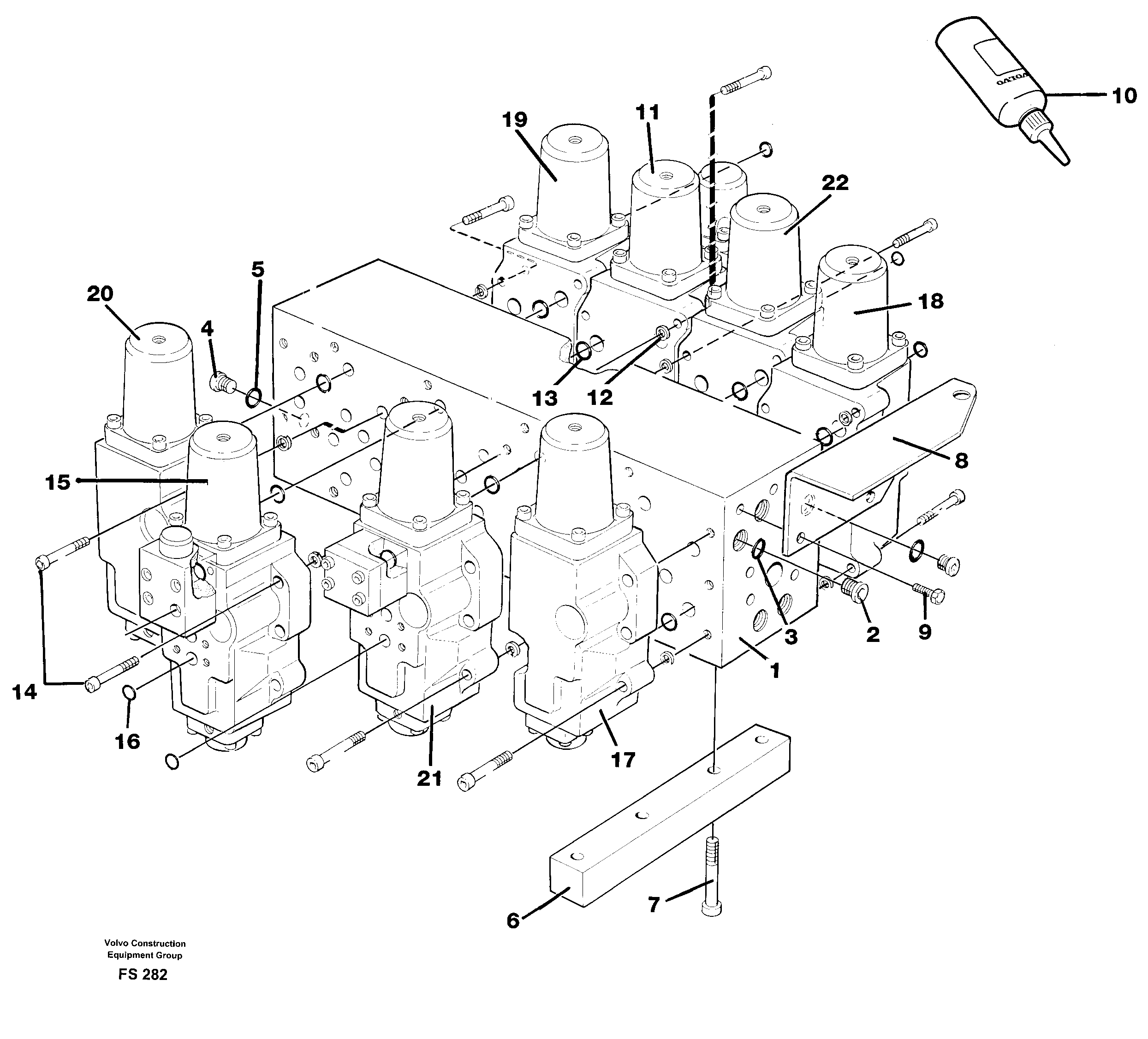 Valve housing — volvo parts diagram
