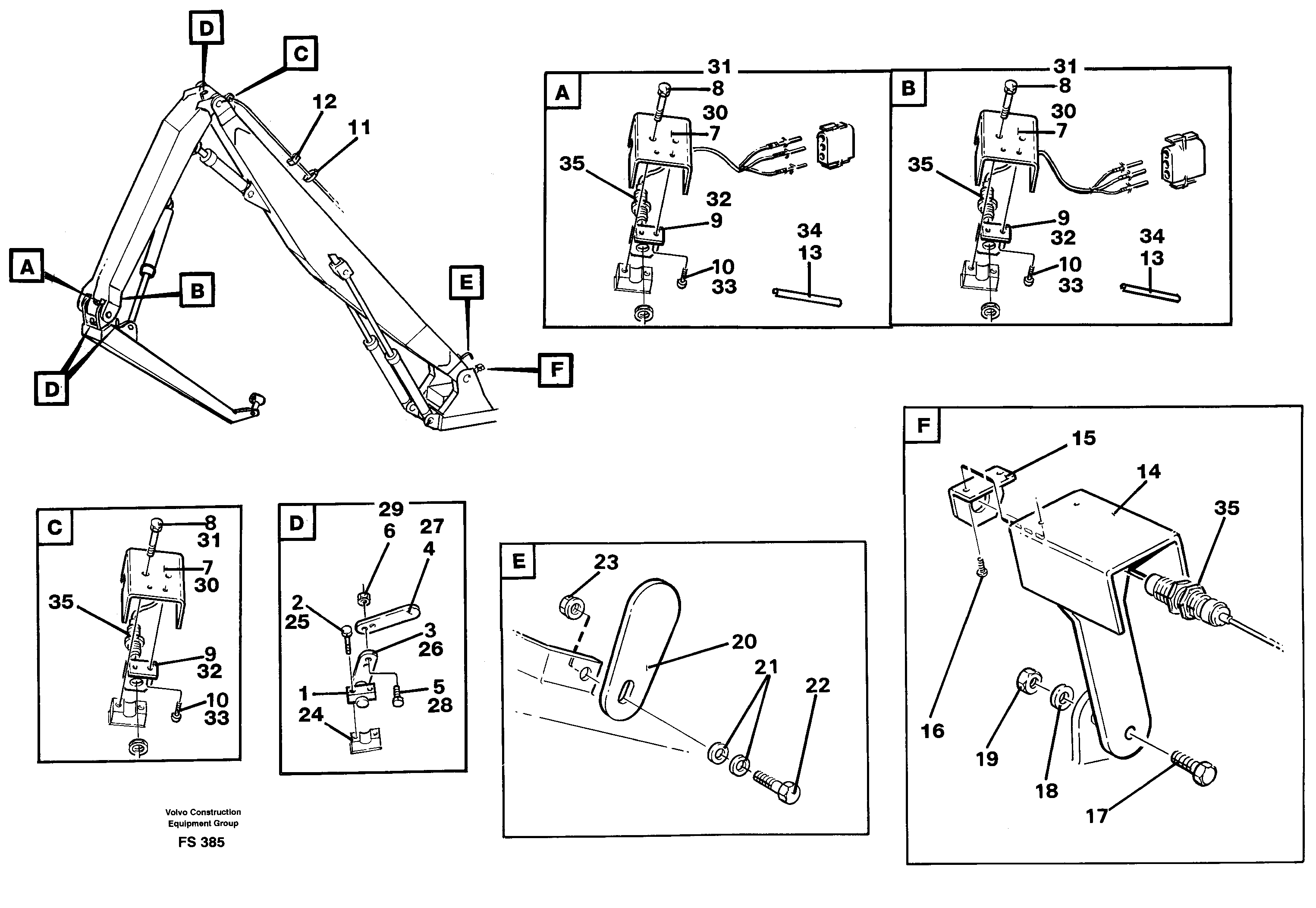 Electric installation Handling equipment three-pieces  14259559 — volvo parts diagram