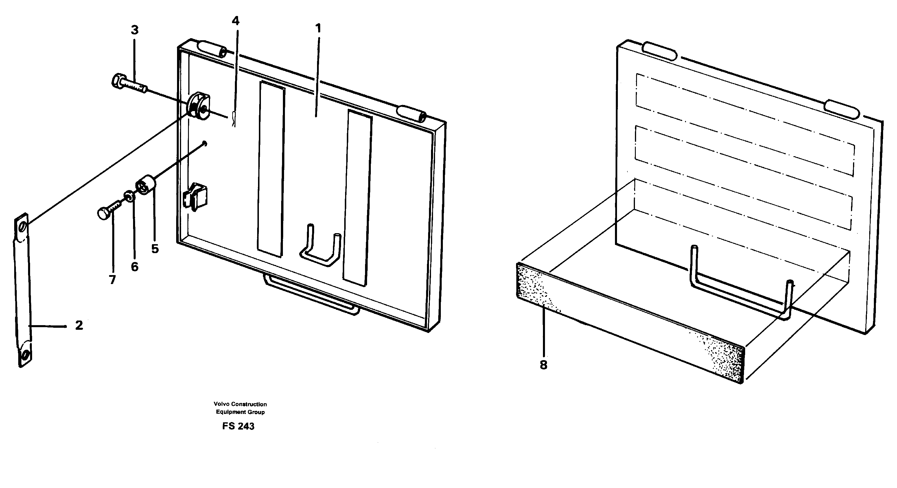 Batteri hatch — volvo parts diagram