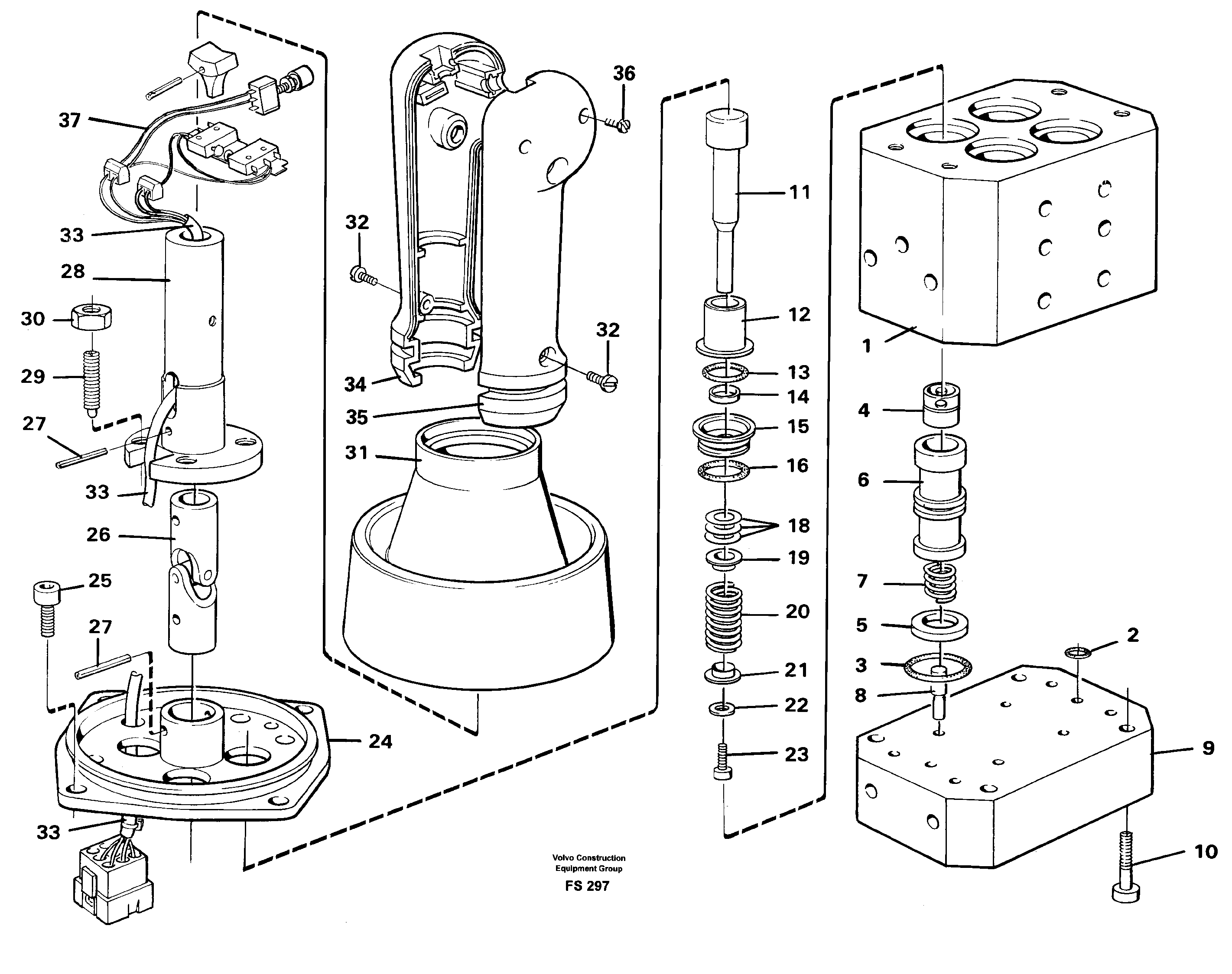 Control pressure valve — volvo parts diagram