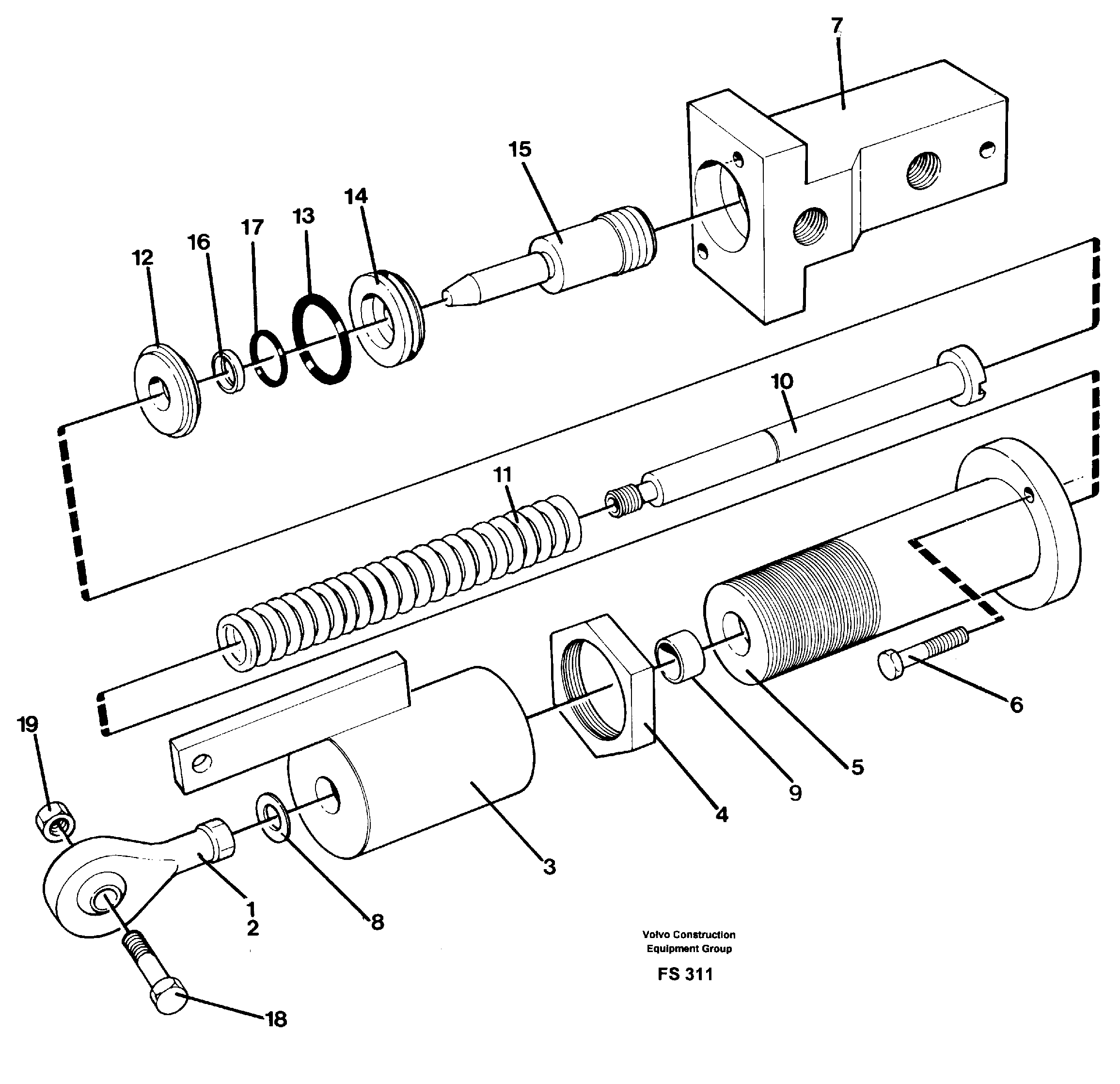 Fuel miser cylinder — volvo parts diagram